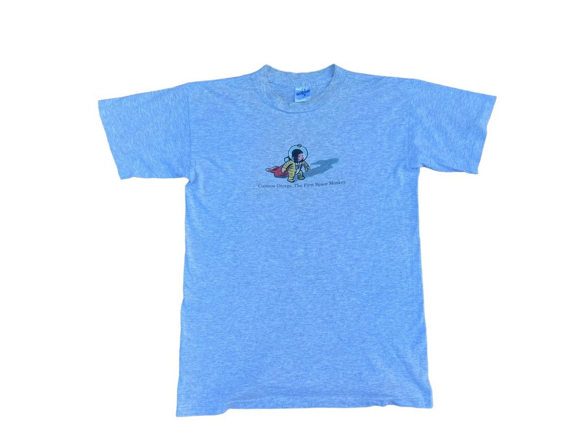 Vintage Vintage 1995 Curious George The First Space Monkey t shirt Size US M / EU 48-50 / 2 - 2 Thumbnail