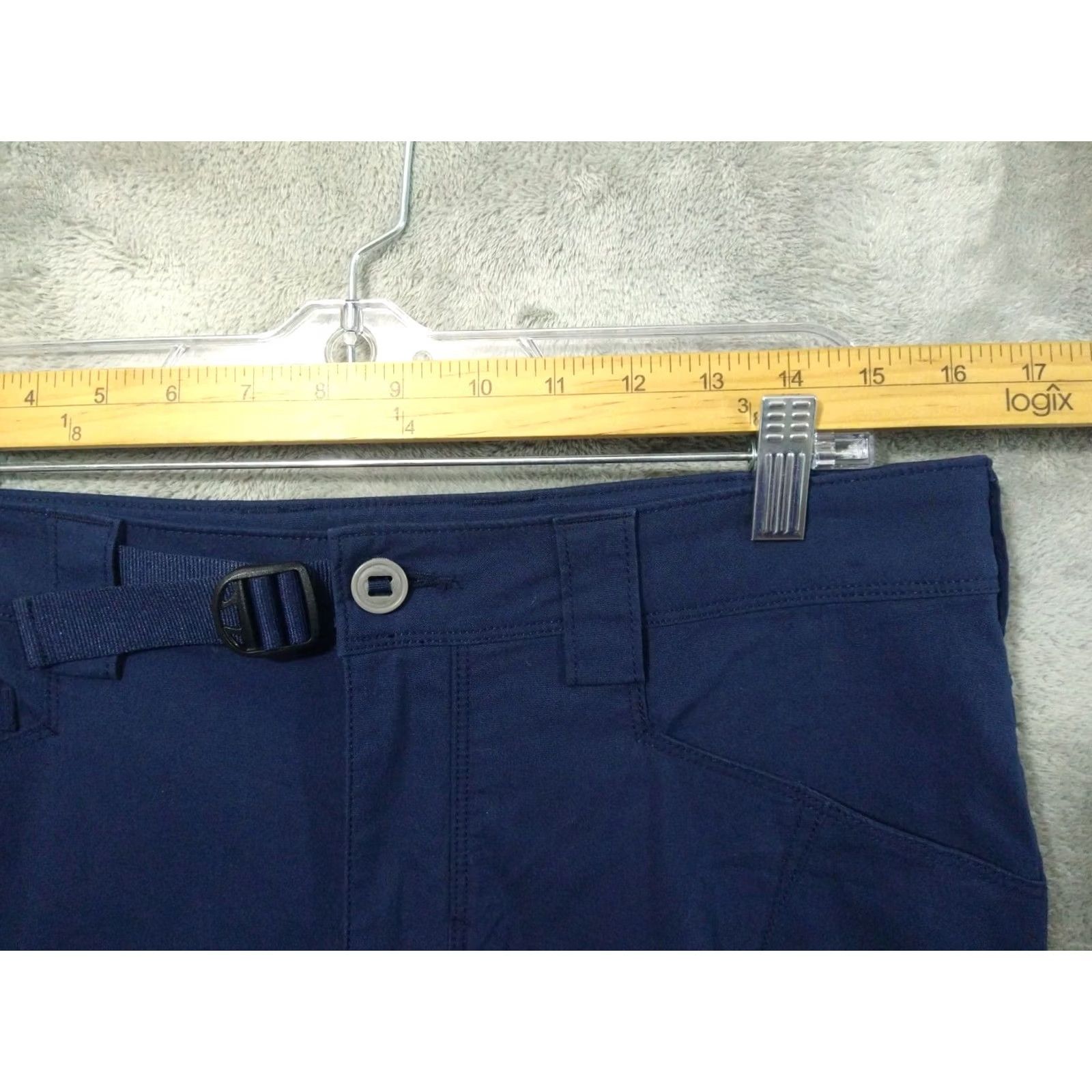 CO Duluth Trading Co Alaskan Hardgear Pants Womens 10 Blue Slim Leg Free Rein Chino AKHG Size 32" / US 10 / IT 46 - 3 Thumbnail