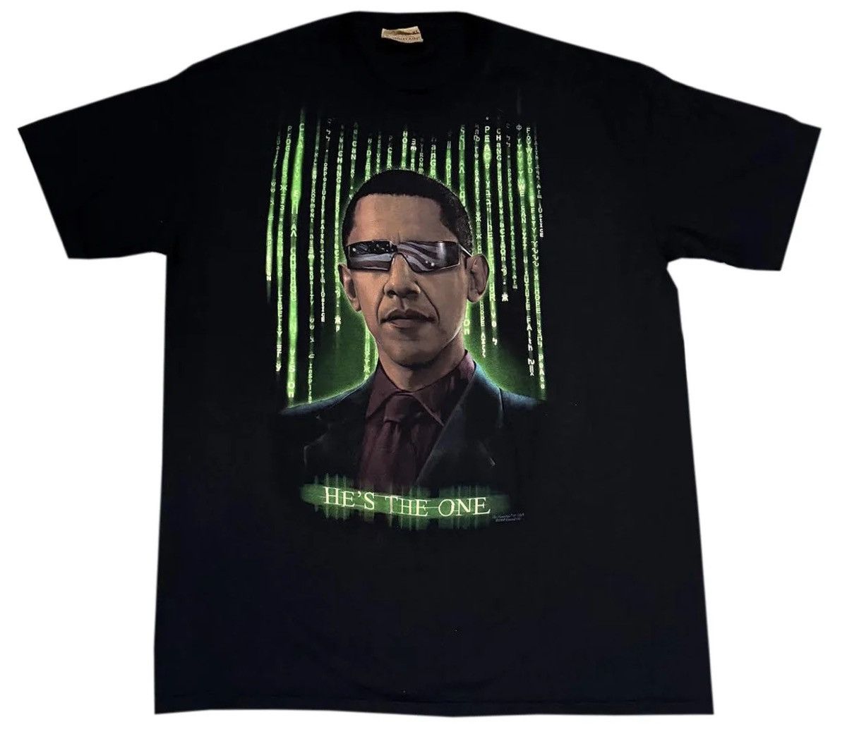 The Mountain The Mountain Obama "He's The One" Matrix T Shirt (Size XL) Size US XL / EU 56 / 4 - 1 Thumbnail