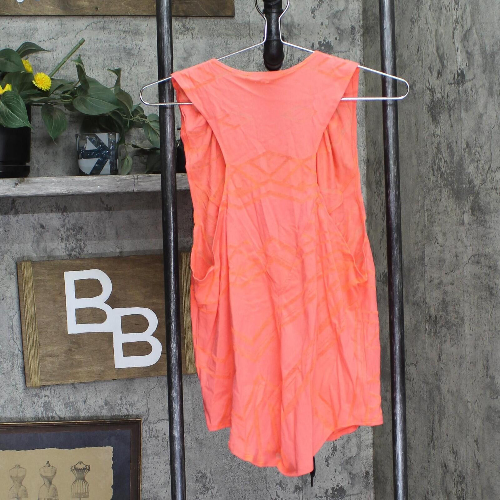 Energie Nwt Energie Cowl-neck Burnout Tank Top Fiery Coral Pink Xl Size XL / US 12-14 / IT 48-50 - 2 Thumbnail