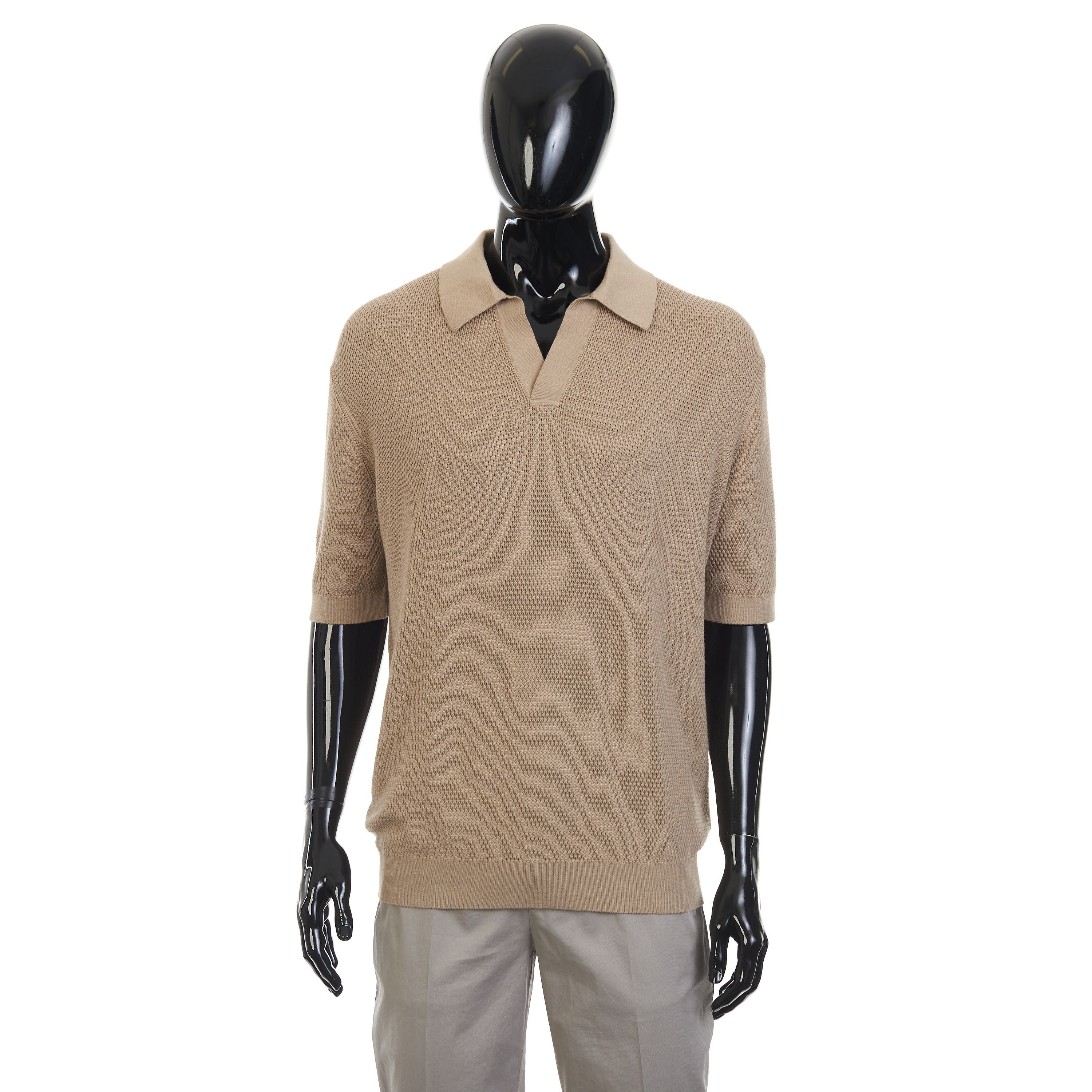 Light Taupe Premium Cotton Polo Shirt