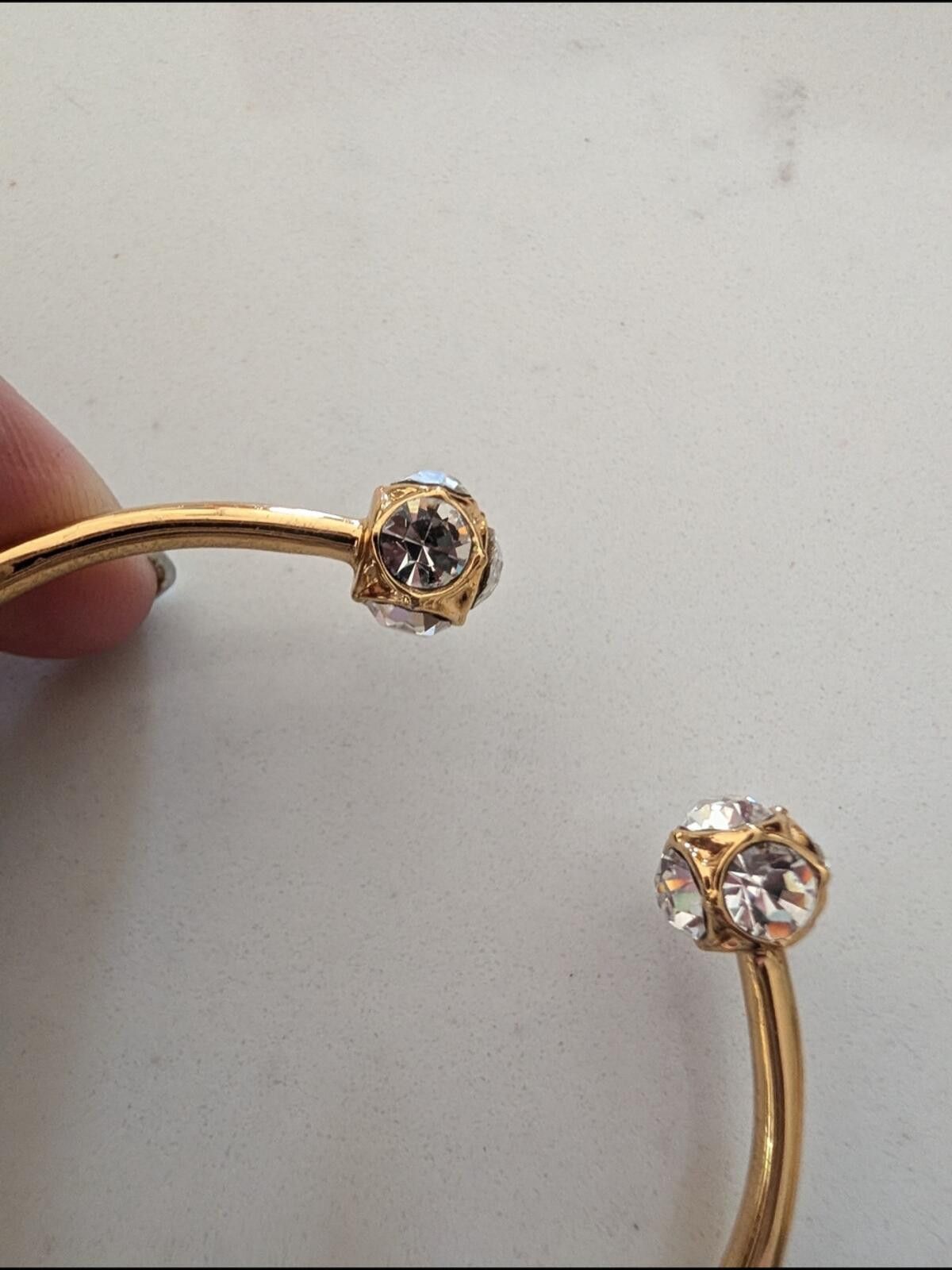 Other kate spade gold-tone open cuff with crystal endcaps Size ONE SIZE - 6 Thumbnail