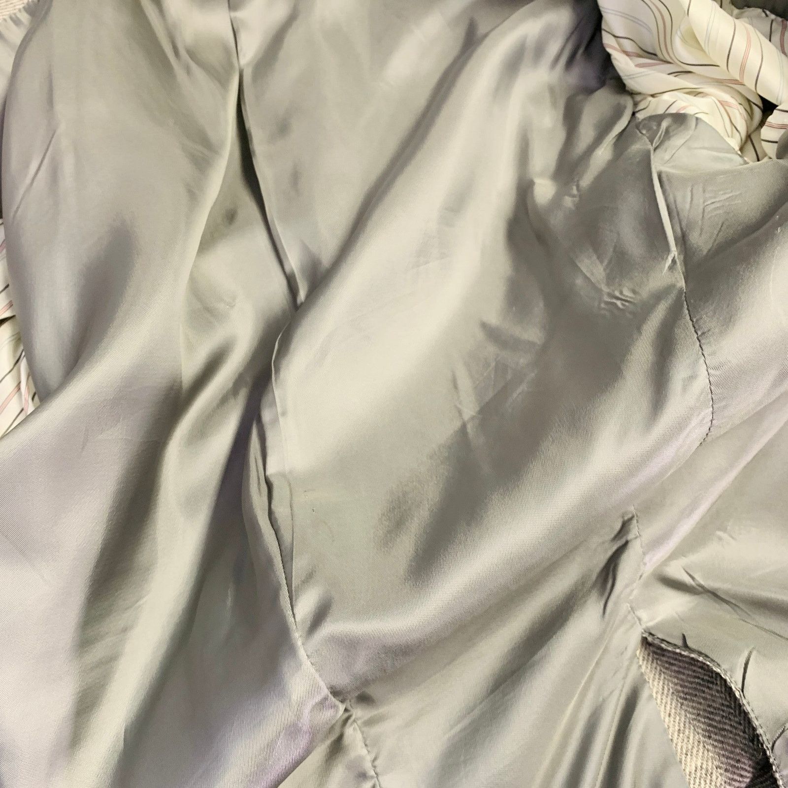 Ralph Lauren Grey Light Grey Herringbone Camel Hair Sport Coat Size 38R - 9 Thumbnail