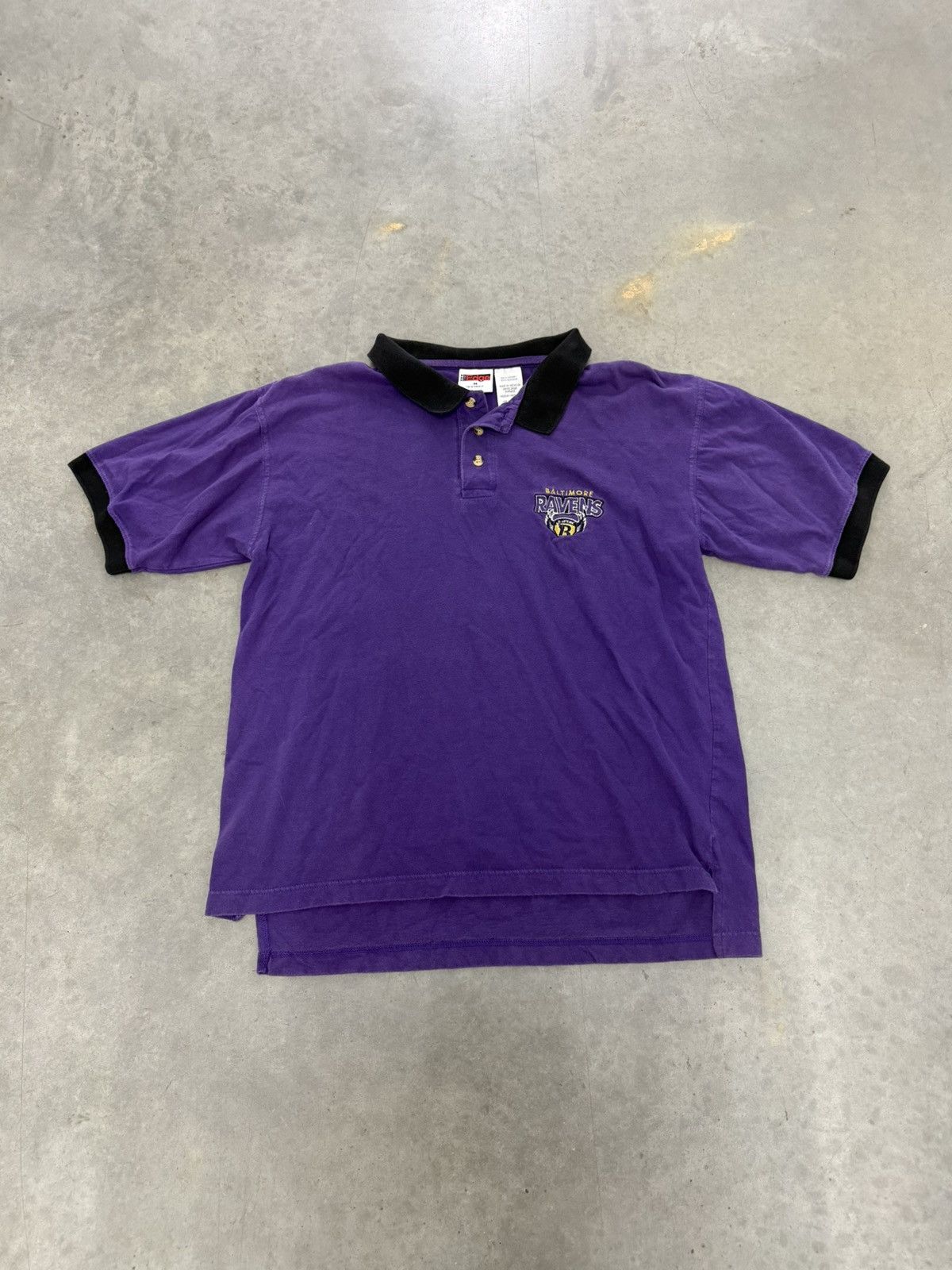 Starter Vintage Baltimore Ravens 90s Purple Polo Shirt Banned Logo Size US M / EU 48-50 / 2 - 1 Thumbnail