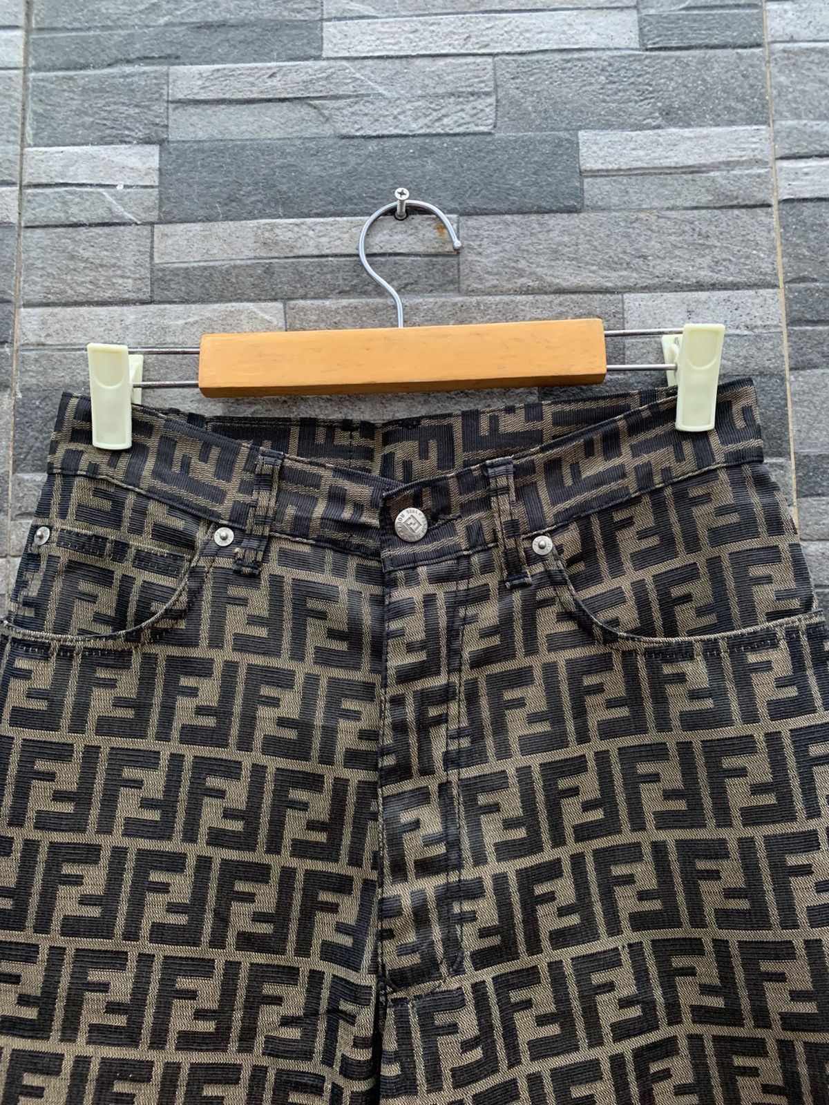 Fendi Vintage Fendi Monogram Pants Size US 29 - 3 Thumbnail