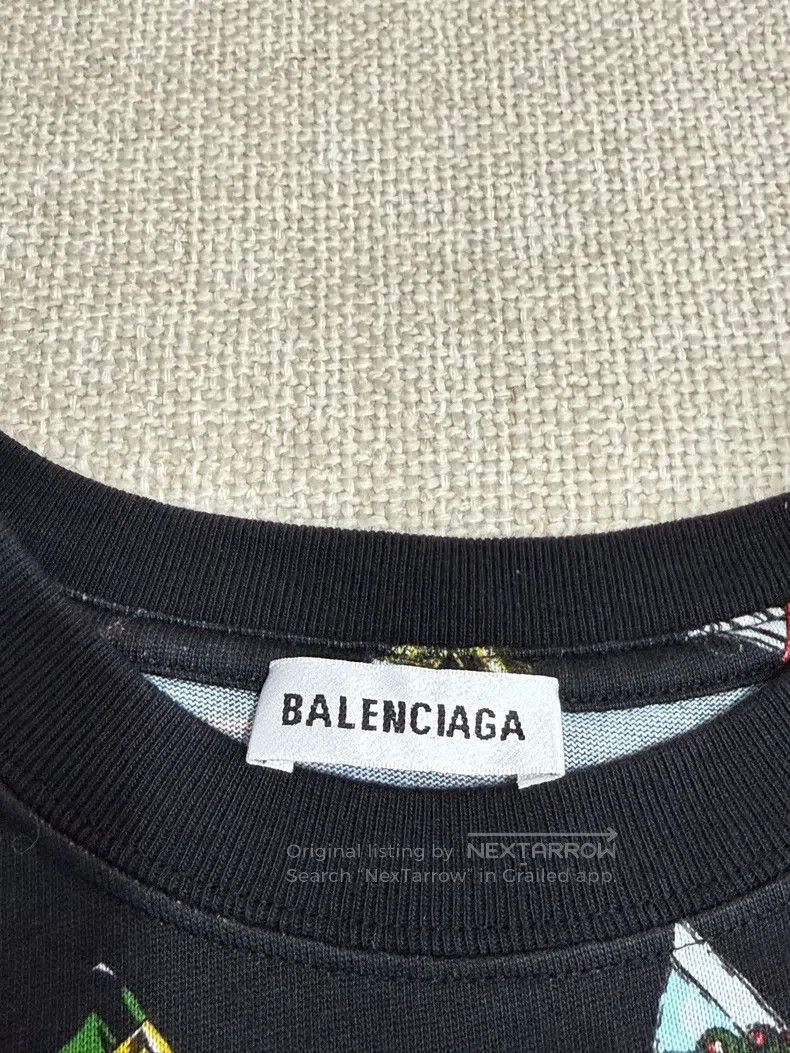 Balenciaga Balenciaga Champagne Print Short Sleeve Size US M / EU 48-50 / 2 - 4 Thumbnail