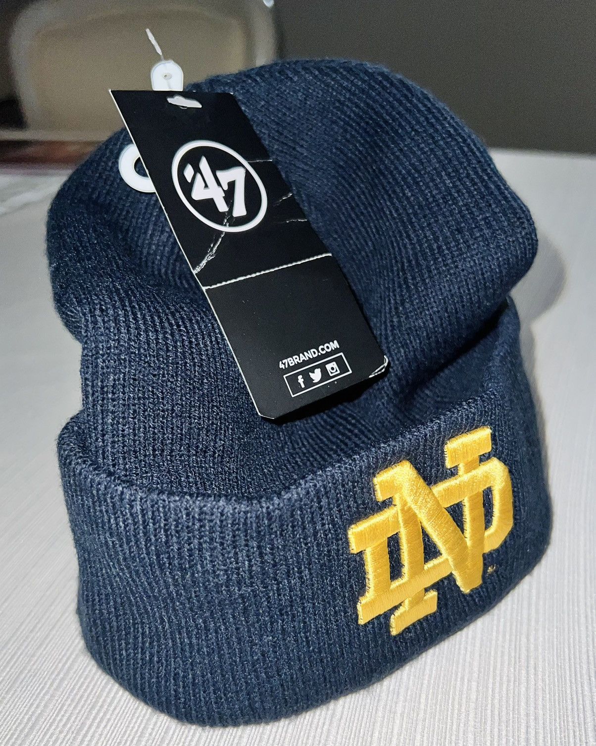 47 Brand × Notre NOTRE DAME 47 BRAND BEANIE (NTW) Size ONE SIZE - 3 Thumbnail