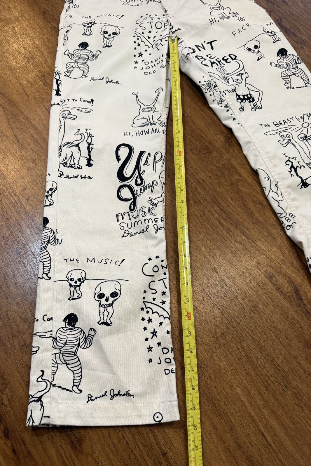 Vans Vans Chino Loose Fit Pants Daniel Johnston Art White 28 30 Size US 28 / EU 44 - 9 Thumbnail