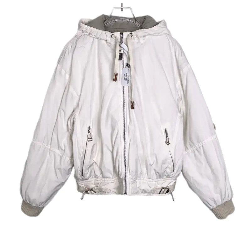 Louis Vuitton White Cotton Down Jacket for Women 0089