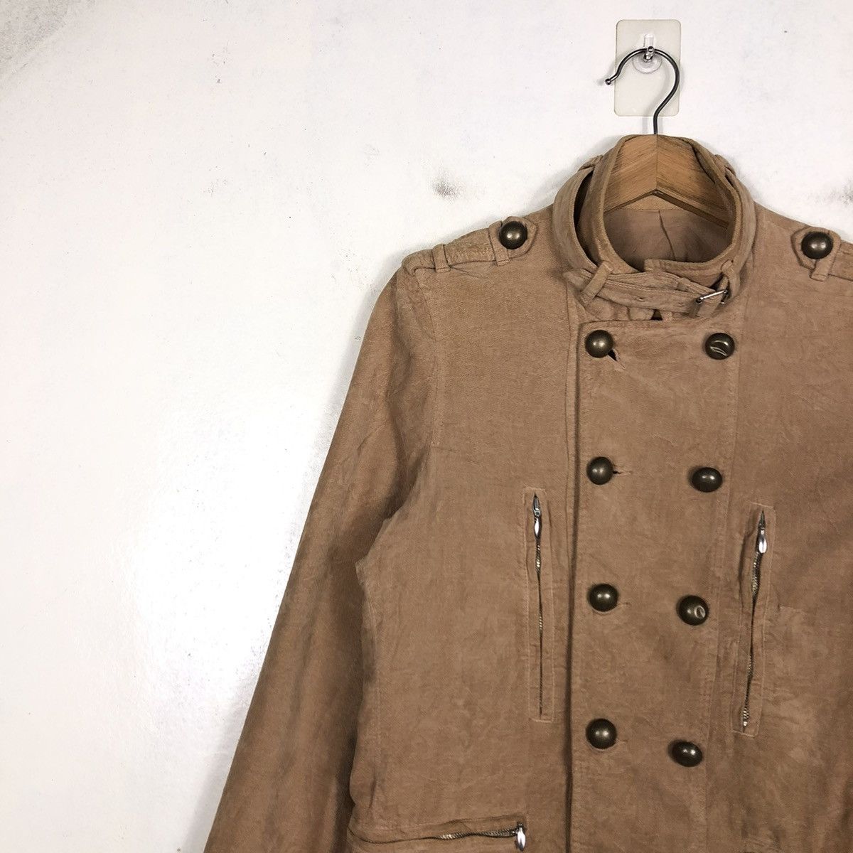 If Six Was Nine × Japanese Brand × Vintage 📌CROPPED BIKER JACKET DOUBLE LAYER LAST WORD JAPAN Size US S / EU 44-46 / 1 - 9 Thumbnail