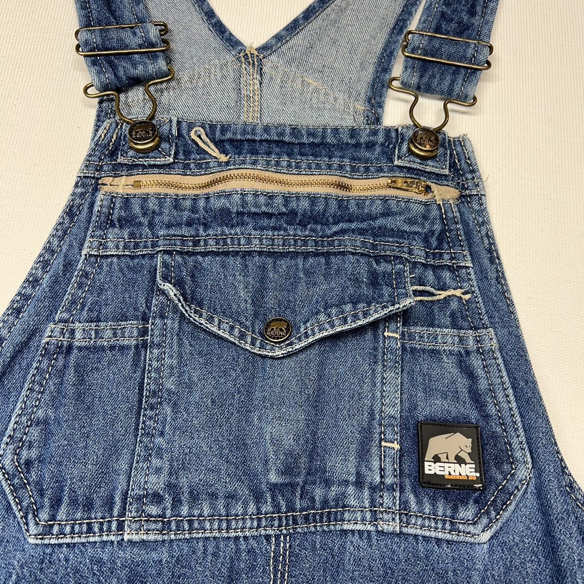 Other Berne Overalls Blue Denim Carpenter Bib Workwear Pocket Size US 34 / EU 50 - 3 Thumbnail