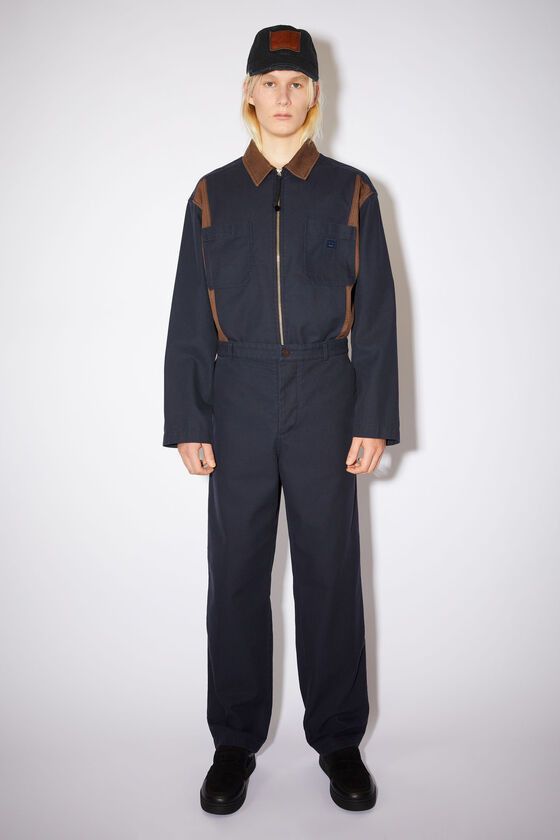 Acne Studios Acne Studios Workwear trousers Navy/Dark brown Size US 34 / EU 50 - 1 Thumbnail