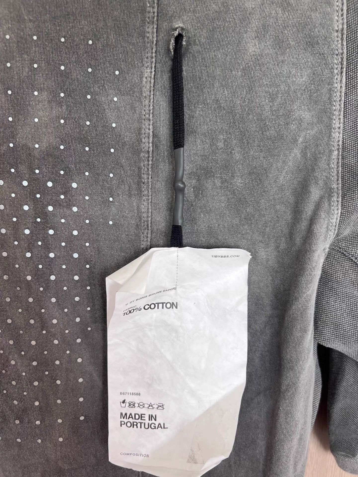 11 By Boris Bidjan Saberi 11by BBS Faded Cotton 3M T-Shirt K35 Size XXS / US 00 / IT 34 - 7 Thumbnail