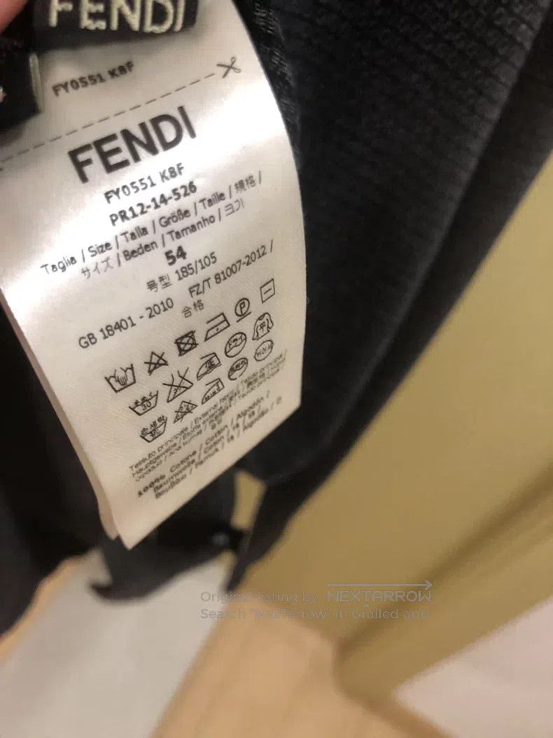 Fendi Fendi Logo Knit Long Sleeve Top Size US L / EU 52-54 / 3 - 5 Thumbnail