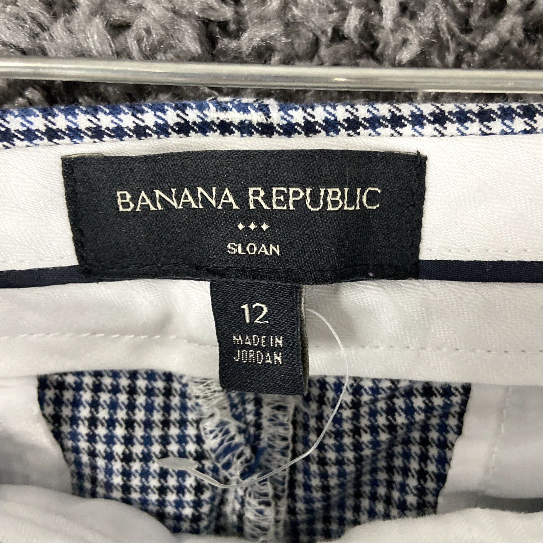 Banana Republic BANANA REPUBLIC Plaid Ankle Pants Women’s 12 Blue Size 34" / US 12 / IT 48 - 5 Thumbnail
