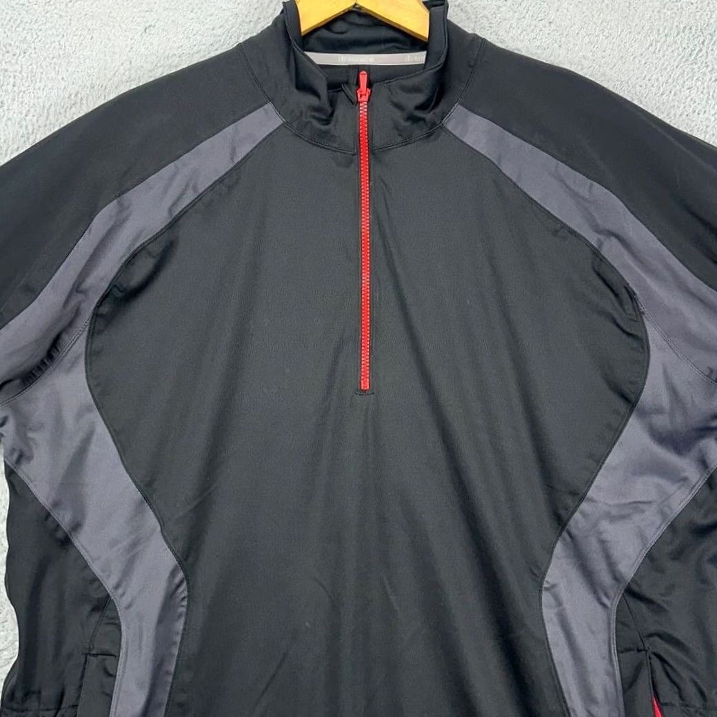 Vintage Sunice Tornado Pullover Jacket Mens XL Black Grey 1/4 Zip Outdoor Breathable Polyester Mock Neck Jacket Size US XL / EU 56 / 4 - 2 Thumbnail