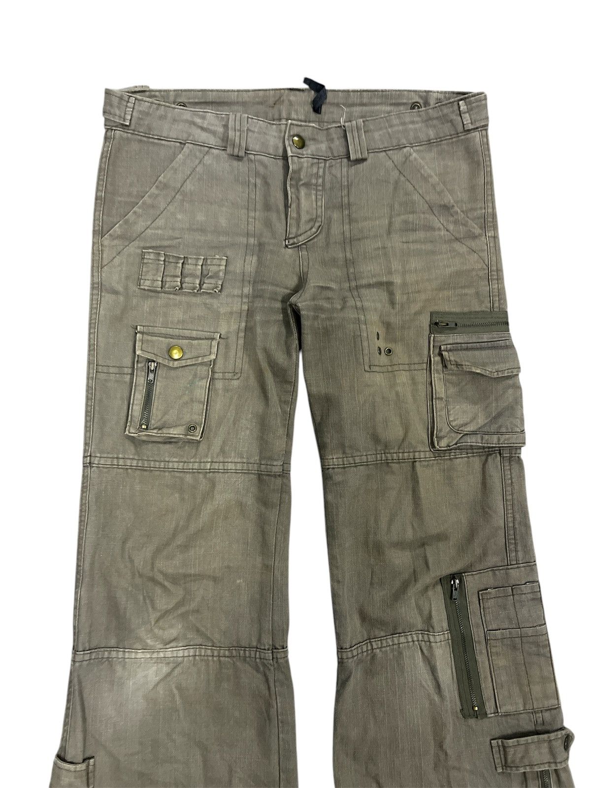 Designer × Japanese Brand FLARED🔥CARGO COTTON PANT Size US 31 - 2 Thumbnail