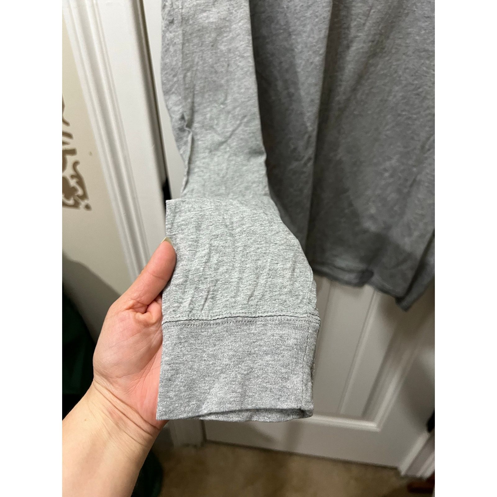 Nike Men's Long Sleeve Spellout Logo Front Crewneck Tshirt Cotton Size US XXL / EU 58 / 5 - 3 Thumbnail