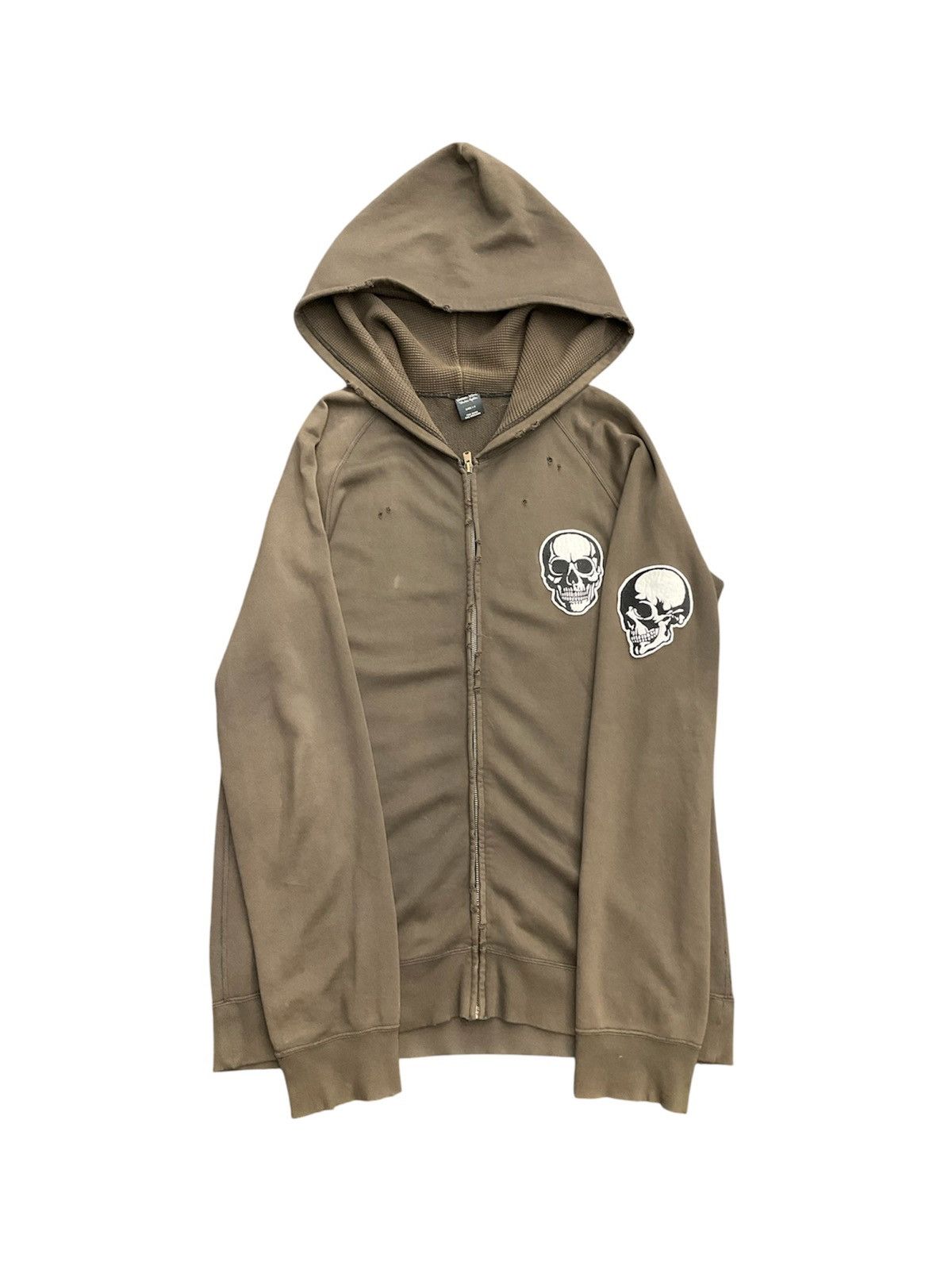 Number (N)ine Number (N)ine SS04 “Double Skull” Zip Up Hoodie