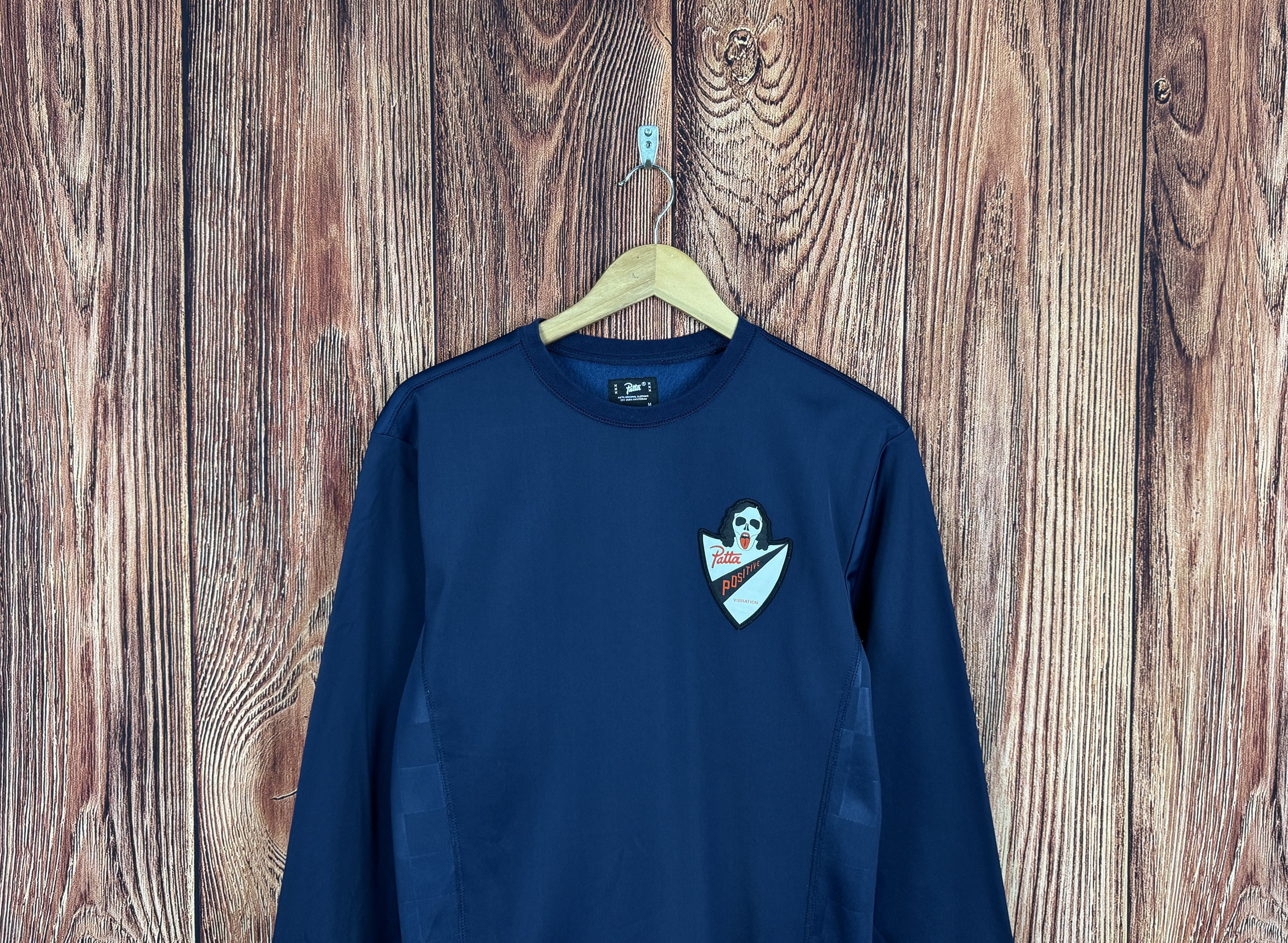 Patta PATTA Warm Up Sweat Crew Positive Vibrations logo Size US M / EU 48-50 / 2 - 4 Thumbnail