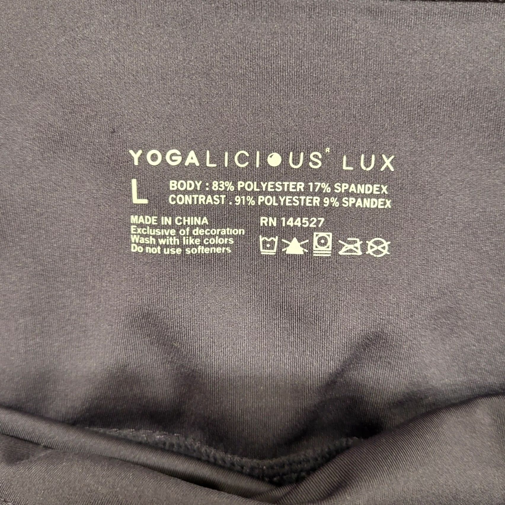 Vintage Yogalicious Lux Leggings Women's Large Purple Yoga Joggers Athletic Pants Sports Gym Running Size 36" / US 14 / IT 50 - 2 Thumbnail