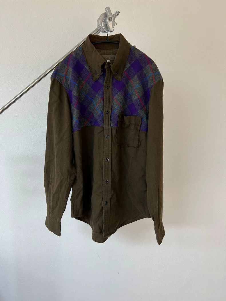 Yohji Yamamoto yohji Yamamoto Fringe-paneled wool-blend shirt 2503-Nextarr Size US L / EU 52-54 / 3 - 1 Thumbnail