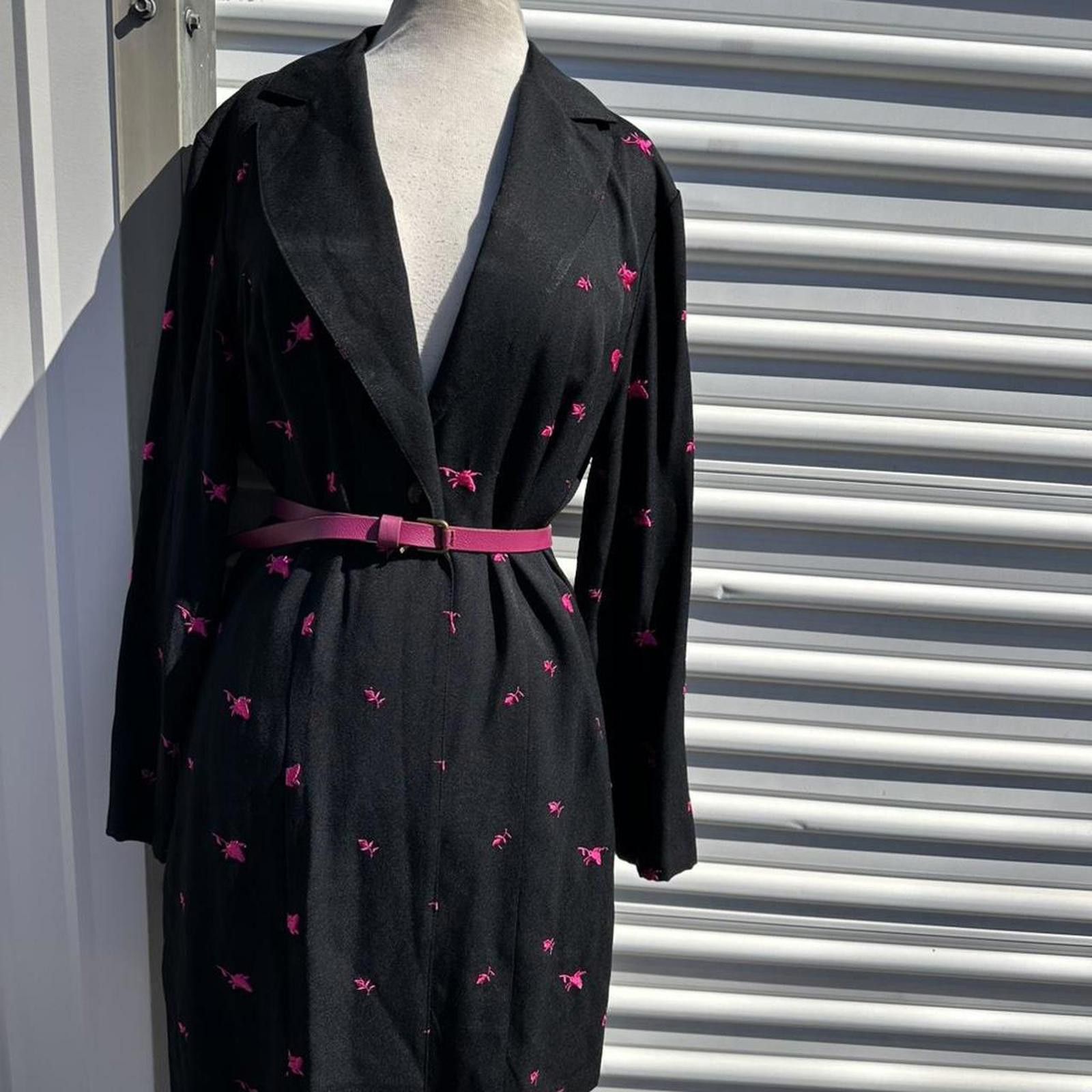 Other Black and pink Dawn Joy vintage 80s blazer Size L / US 10 / IT 46 - 6 Thumbnail