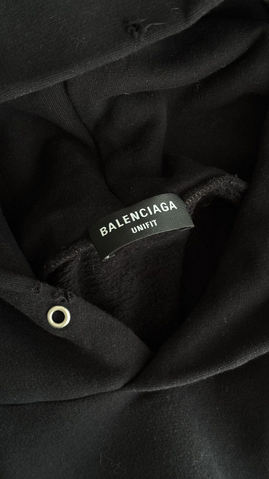 BALENCIAGA FREE DISTRESSED HOODIE