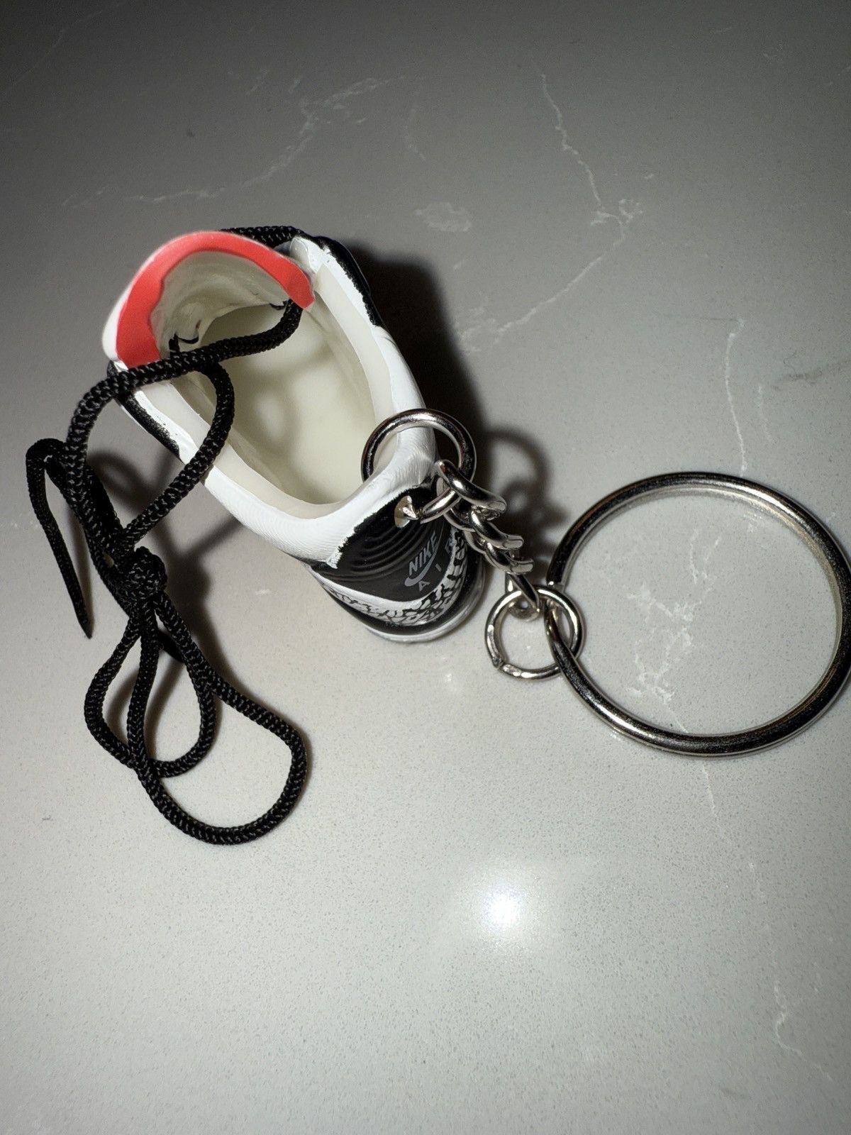 Nike 3D Mini Sneaker Shoe Nike Air Jordan 3 Black Cement keychain Size ONE SIZE - 10 Thumbnail