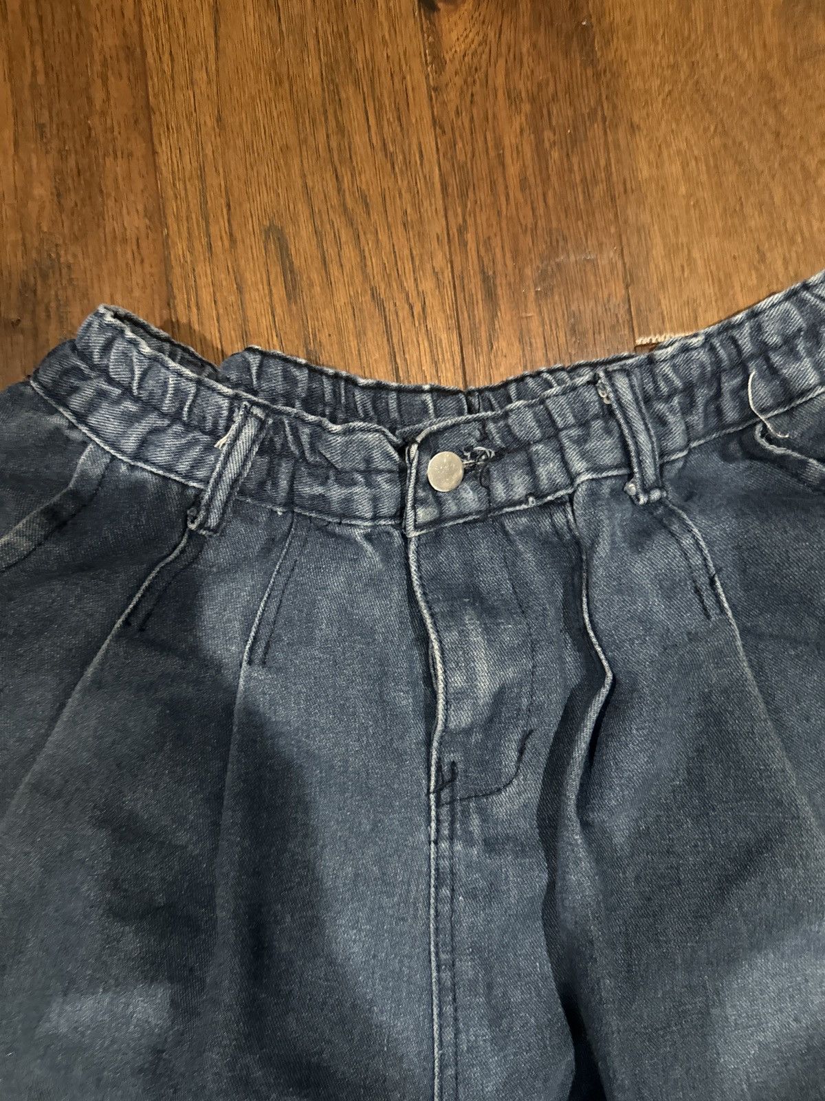 Vintage Baggy Blue “Denim” Balloon Pants Size US 34 / EU 50 - 3 Thumbnail