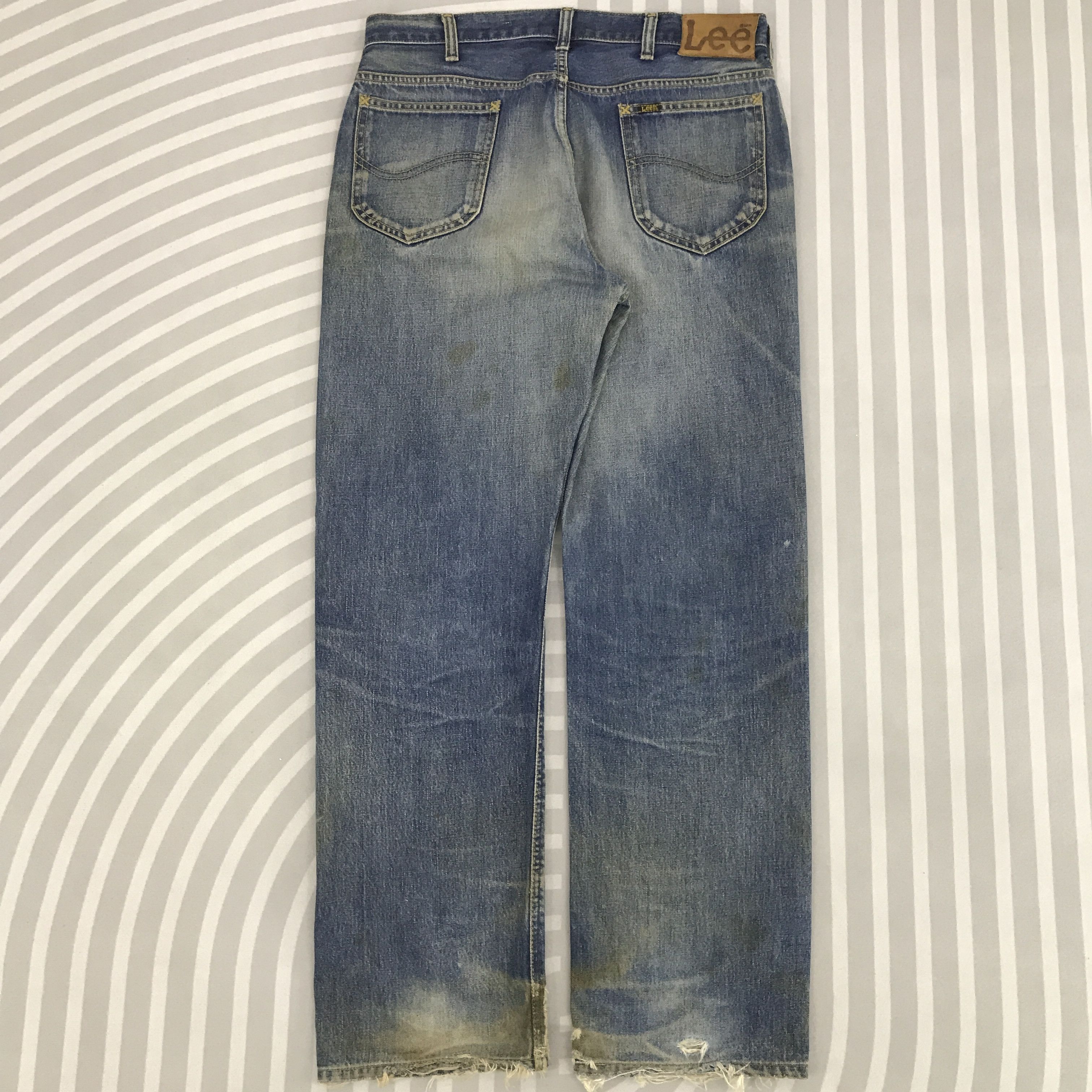 Lee × Vintage Vintage Lee Rider Distressed design Jeans pants Size US 32 / EU 48 - 2 Thumbnail
