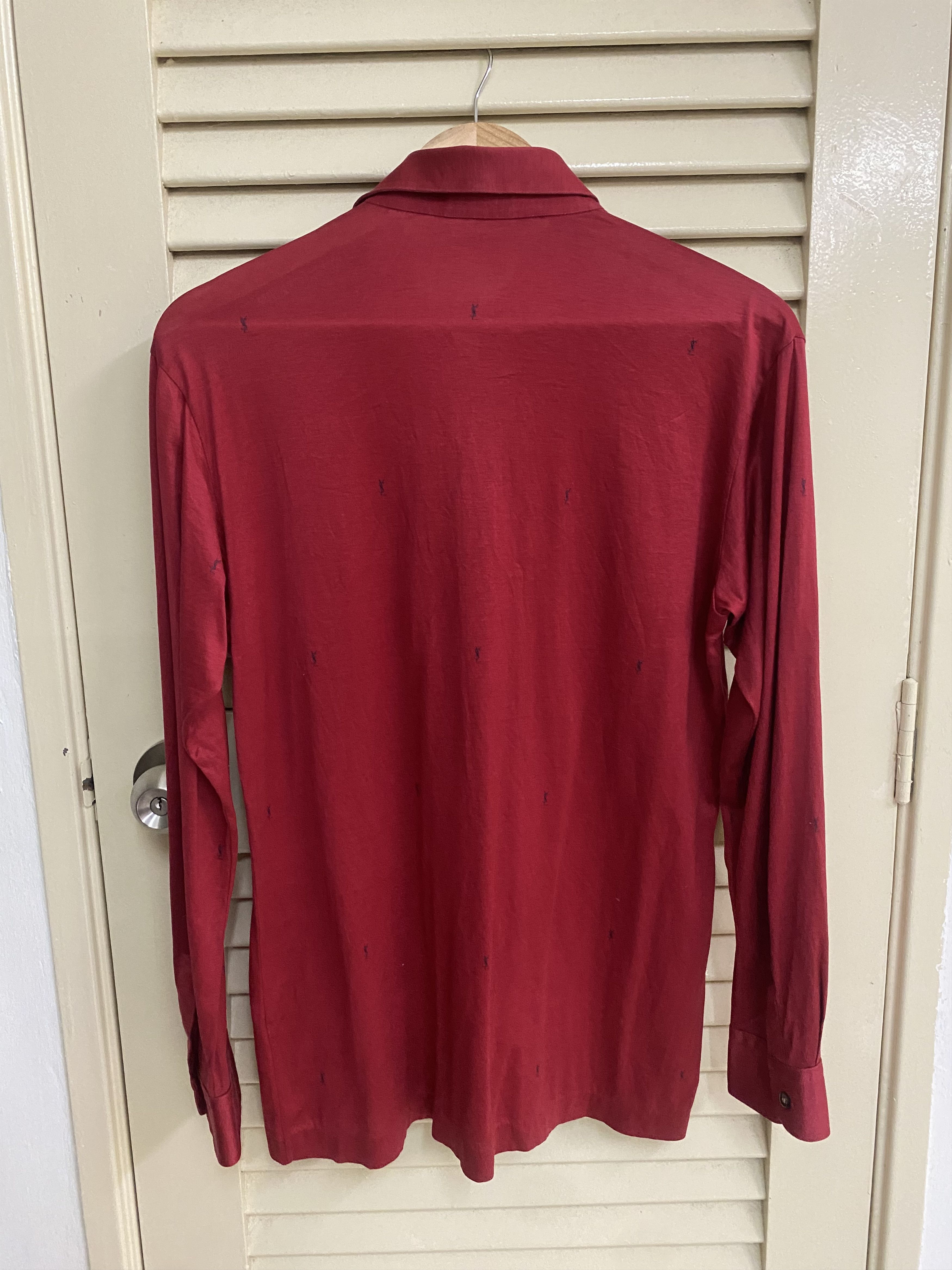 Saint Laurent Paris YSL Monogram Long Sleeve Shirt Lots of 2 Size US M / EU 48-50 / 2 - 13 Thumbnail