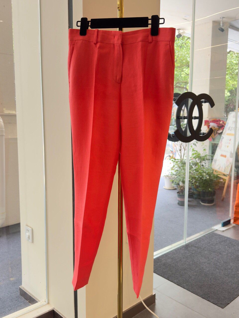 Loro Piana Loro Piana Orange Linen Trousers Size 42 Size 28" / US 6 / IT 42 - 1 Thumbnail