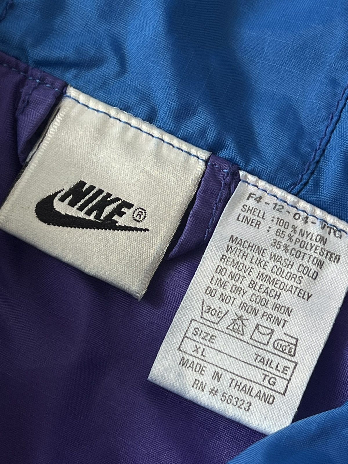 Nike ‼️VINTAGE NIKE 80s BIG LOGO ARCHIVAL WINDBREAKER JACKET‼️ Size US XL / EU 56 / 4 - 9 Thumbnail