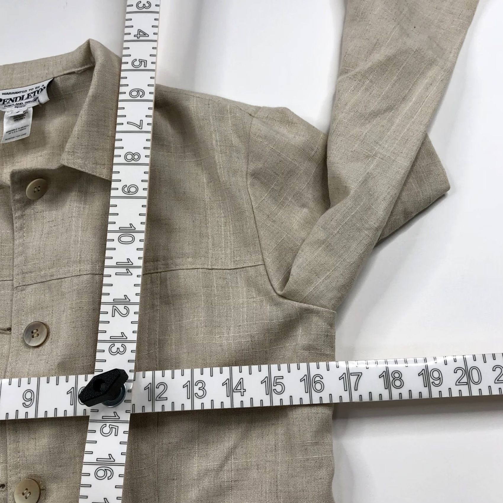 Pendleton Pendleton Blazer Style Jacket Beige MINT Women Blazer Wool Rayon Linen Blend Button 4 Size S / US 4 / IT 40 - 5 Thumbnail
