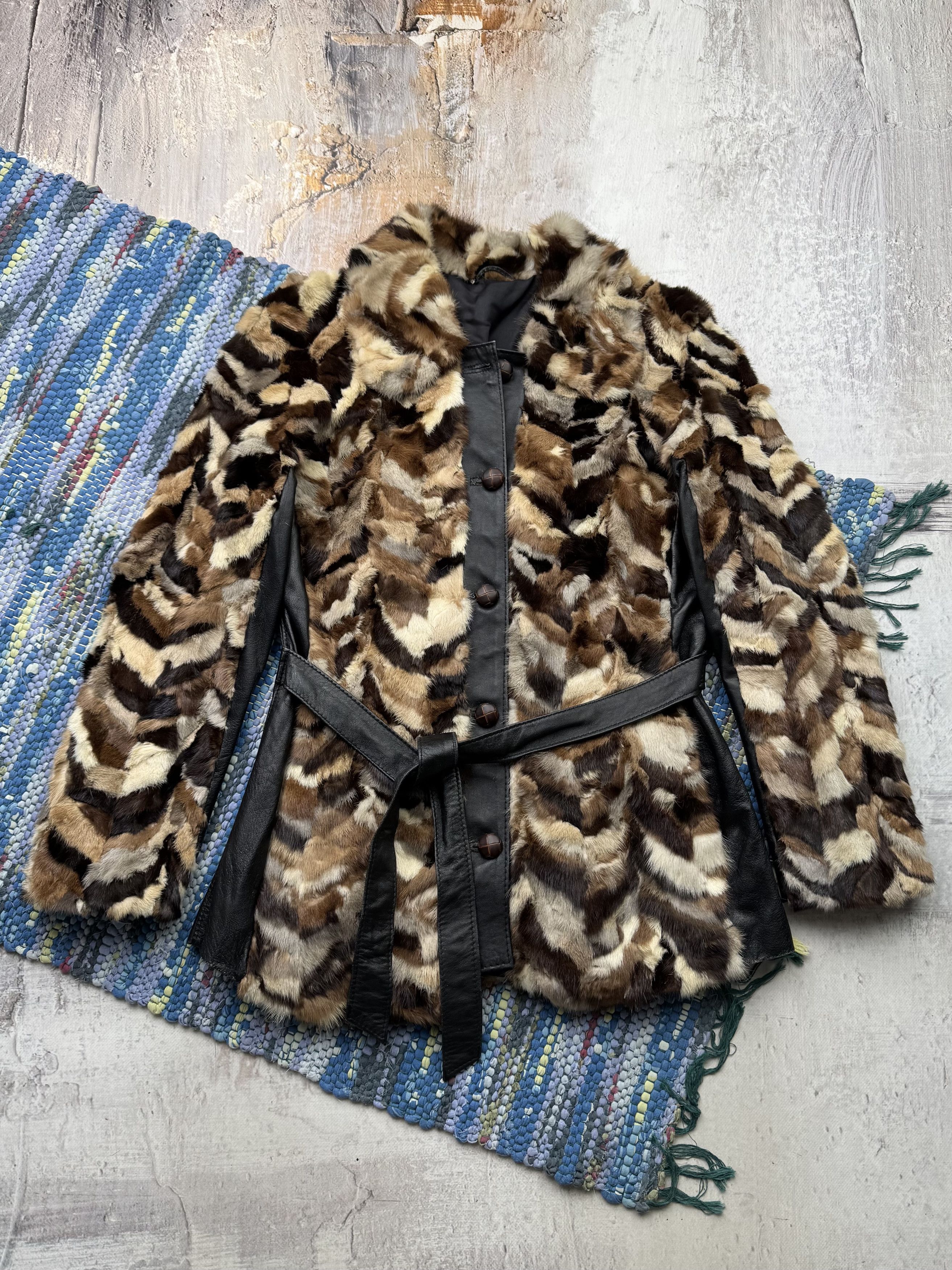 Vintage Vintage Hybrid Jacket With Real Fur and Leather A601D15 Size M / US 6-8 / IT 42-44 - 1 Thumbnail