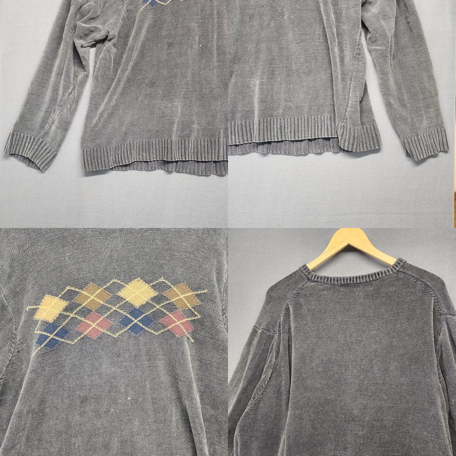 Dockers VINTAGE Dockers Sweater Shirt Mens 2XL Cotton Argyle Grunge Grandpa Y2K Crew Neck Long Sleeve Diamond Pattern Mens Size US XXL / EU 58 / 5 - 8 Thumbnail