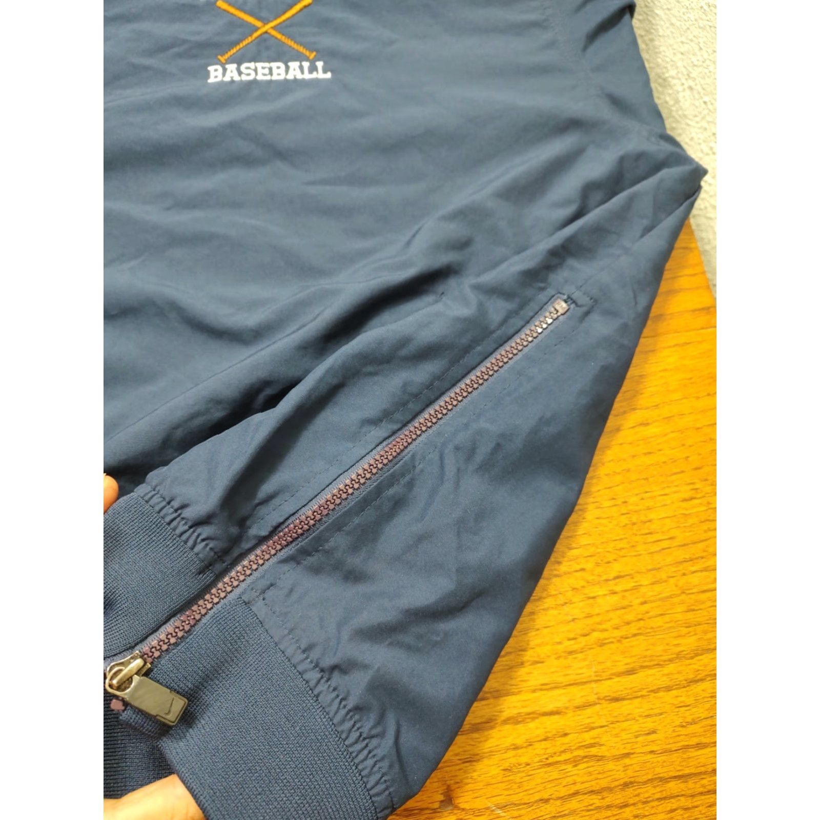 Nike VINTAGE Nike Marshall Baseball Jacket Mens XL Pullover Windbreaker Blue Swoosh Athletic Regular Size XL Mens Size US XL / EU 56 / 4 - 4 Thumbnail