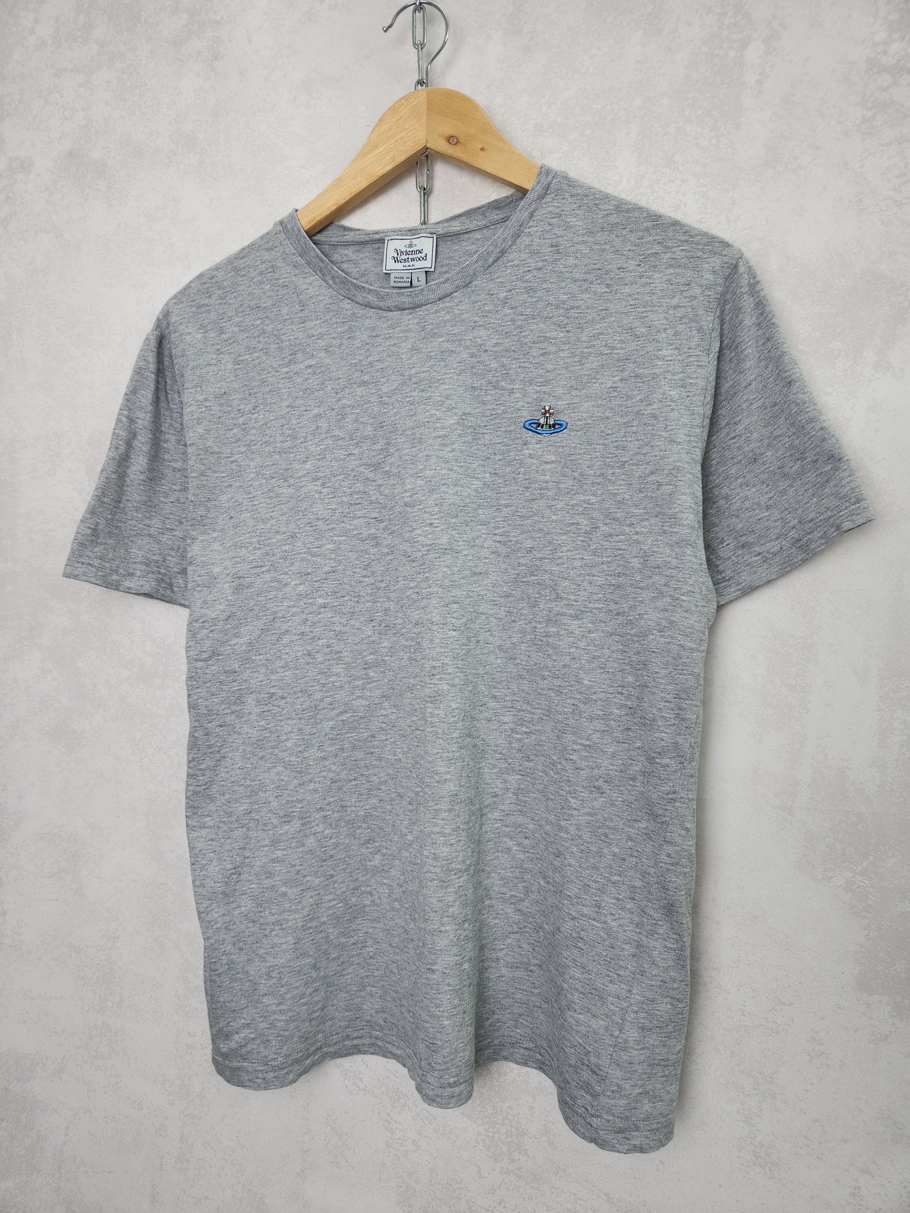Vivienne Westwood Vivienne Westwood Man basic gray t shirt logo size L Size US L / EU 52-54 / 3 - 2 Thumbnail