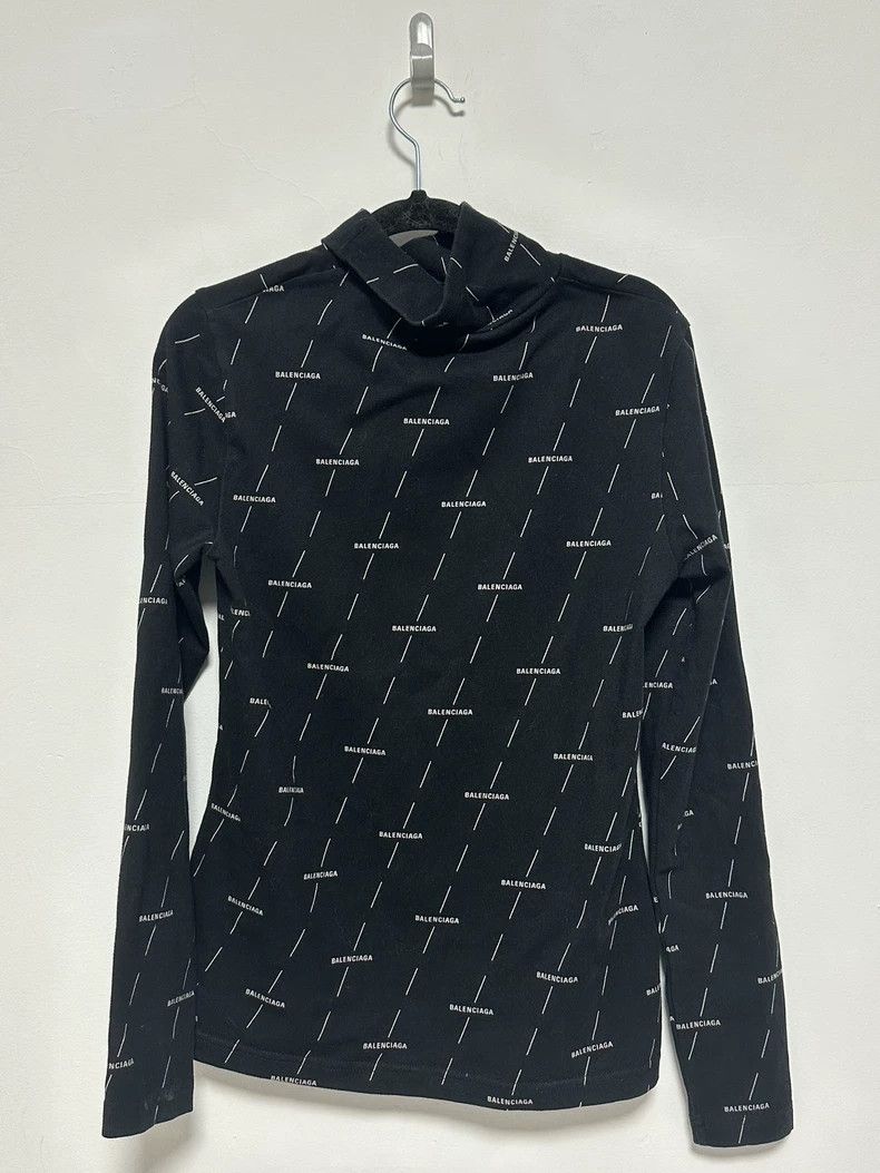 Balenciaga Balenciaga Black and White Long Sleeve Shirt - dmc Size US M / EU 48-50 / 2 - 1 Thumbnail