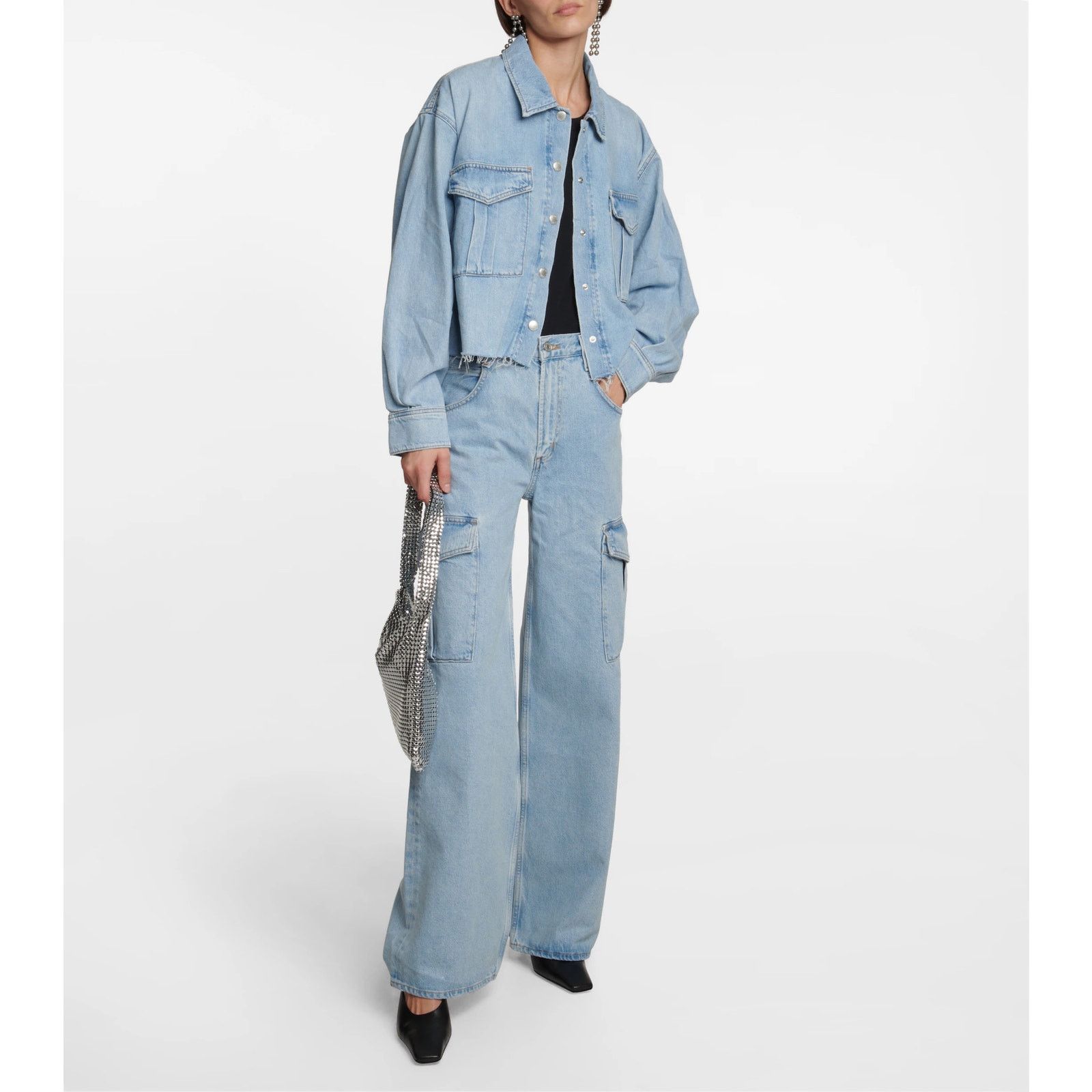 Agolde $325 Agolde Minka Denim Cargo Jeans - 24 Waist - 29” inseam Size 24" / US 00 / IT 34 - 2 Thumbnail