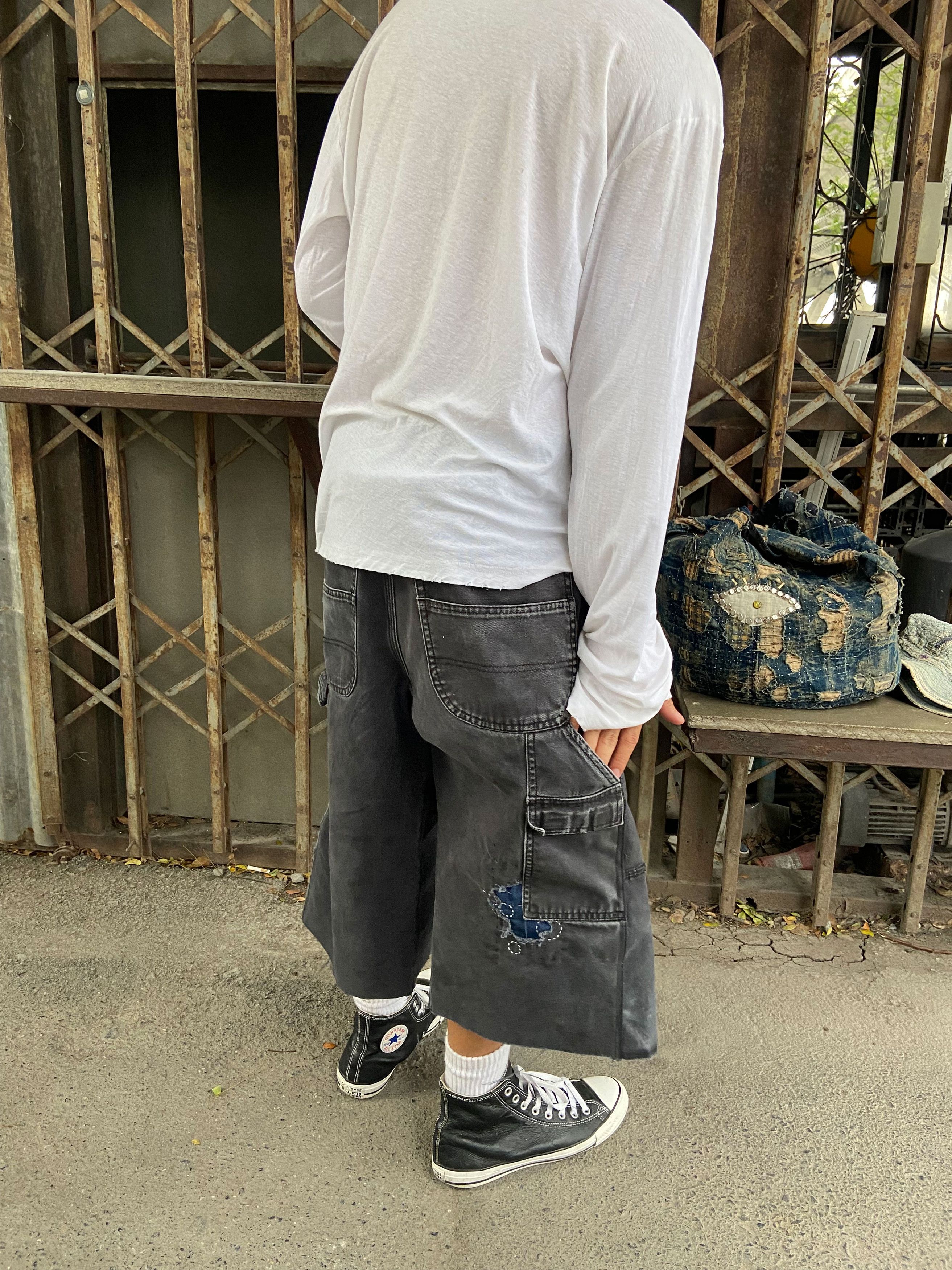 Japanese Brand Vintage Sashiko Repair Dickies Short Double Knee Pant Size US 34 / EU 50 - 11 Thumbnail