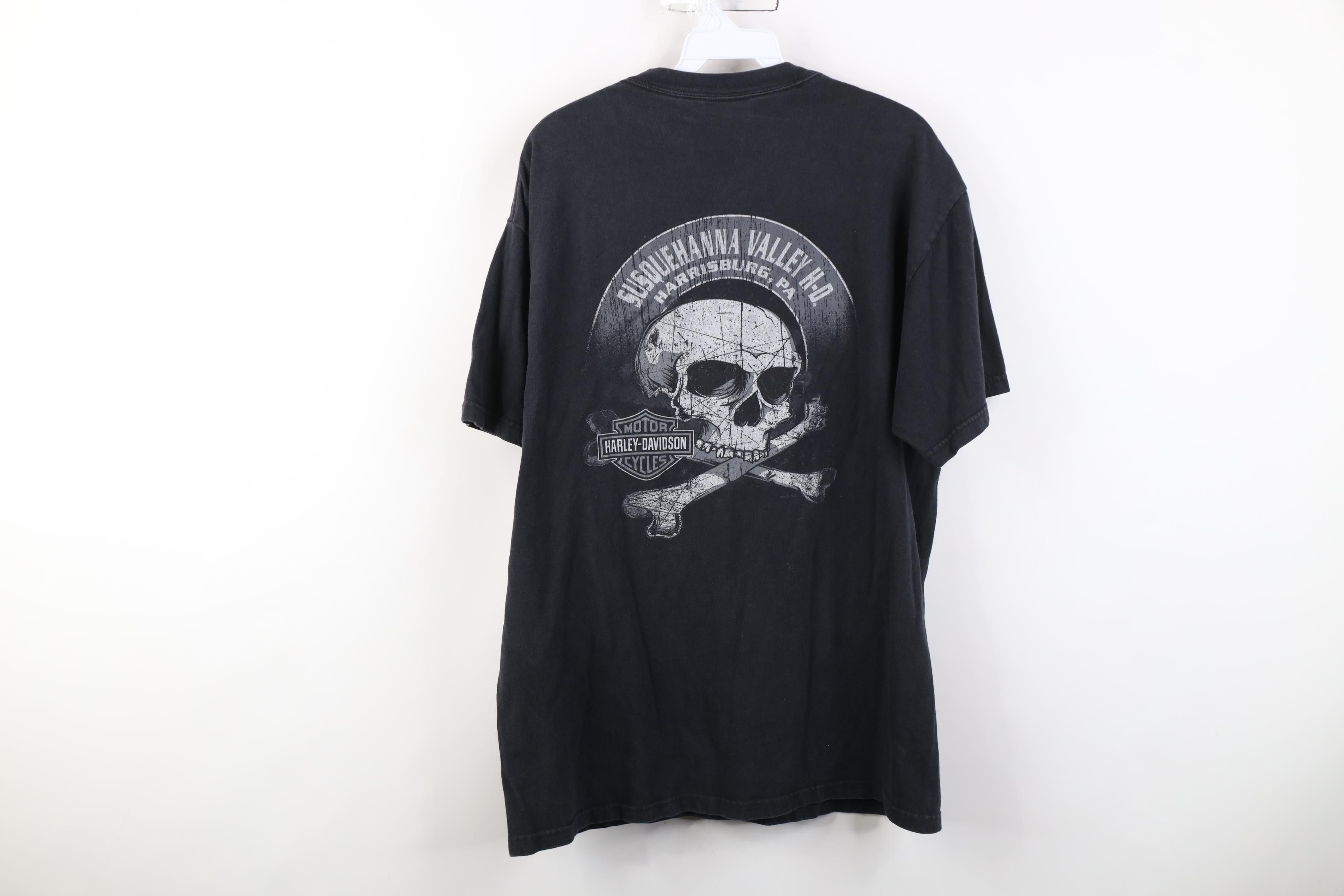 Harley Davidson Vintage Y2K Harley Davidson Dog Tags T-Shirt Black USA Size US L / EU 52-54 / 3 - 12 Thumbnail