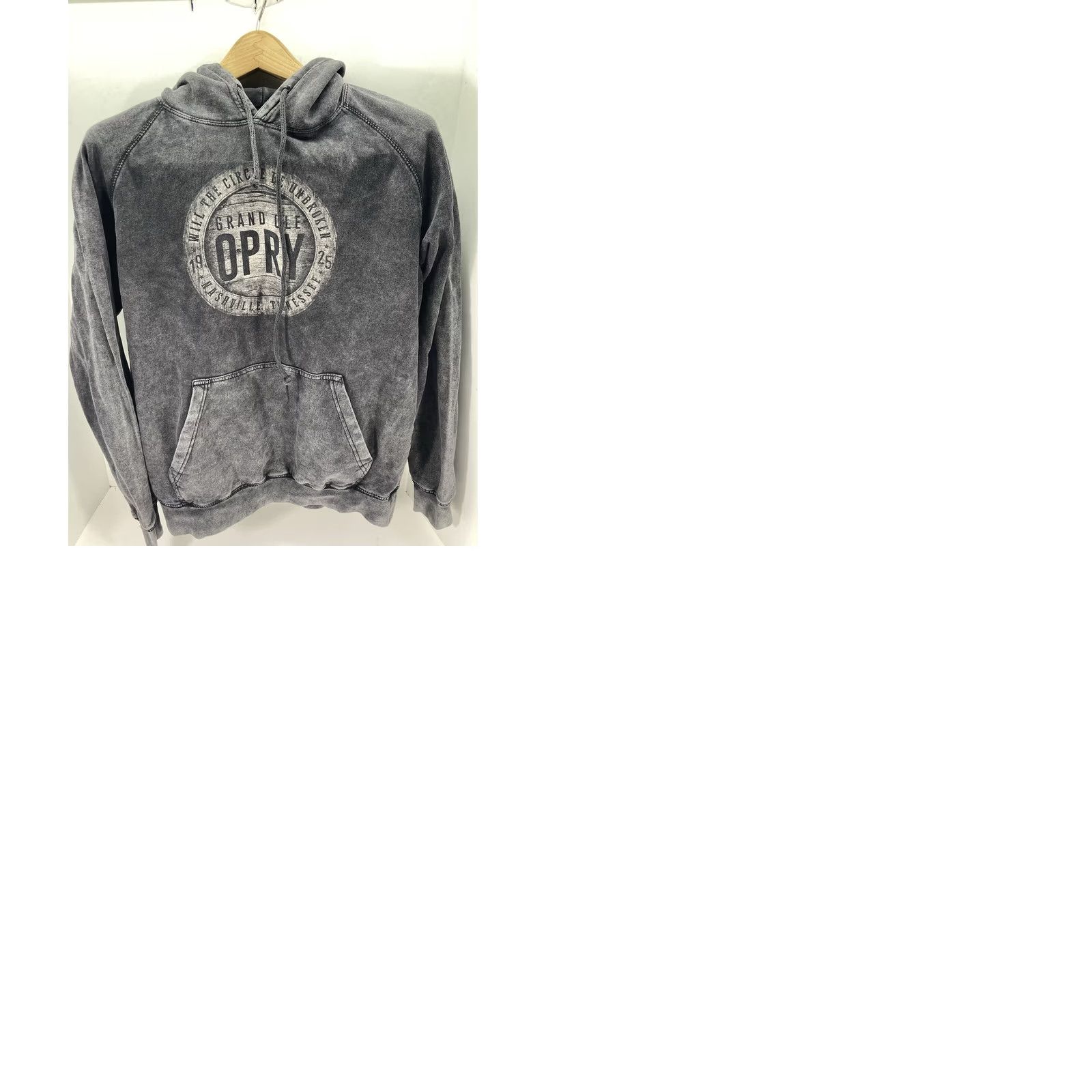 Vintage Grand Ole Opry Hoodie Sweatshirt Men Medium Gray Pullover Distressed Casual Shirt Mens M Gray Distressed Pullover Hoodie Size US M / EU 48-50 / 2 - 9 Thumbnail