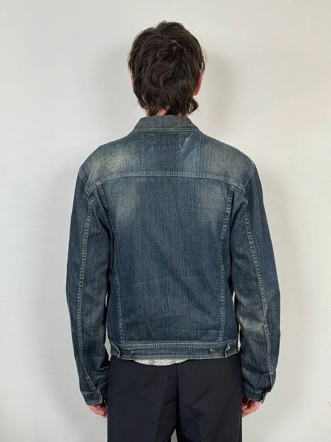 Marithe + Francois Girbaud 2000s Marithé + François Girbaud Blue Faded Denim Jacket Size US M / EU 48-50 / 2 - 2 Thumbnail
