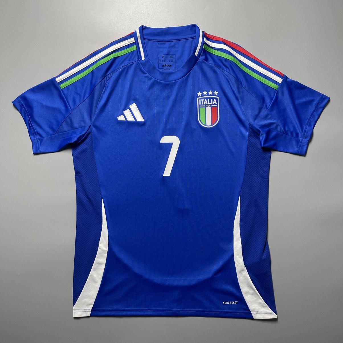 Adidas ITALY ADIDAS 2024 EURO FOOTBALL HOME JERSEY #7 PELLEGRINI Size US M / EU 48-50 / 2 - 2 Thumbnail