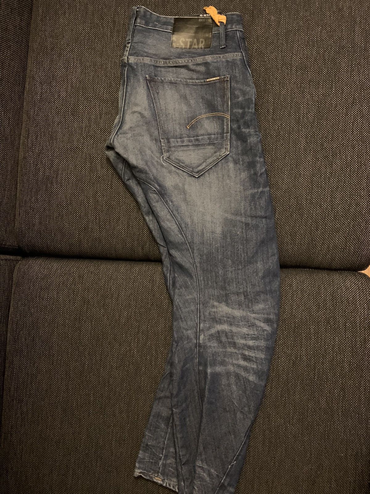 G-Star G-Star Raw Jeans 34x32 Slim Fit GS01 Tapered Leg Dark Wash Size US 34 / EU 50 - 4 Thumbnail