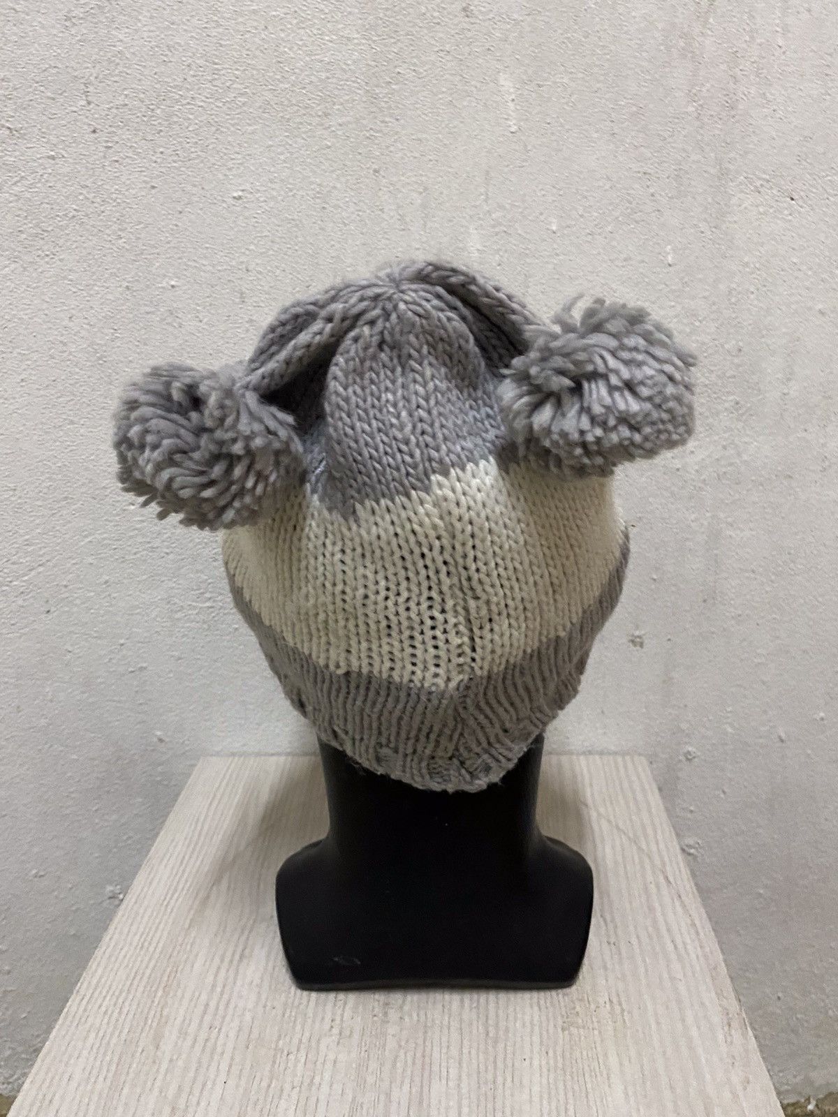 Vintage Croop Cartoon Panda Face Beanie Hat Size ONE SIZE - 4 Thumbnail