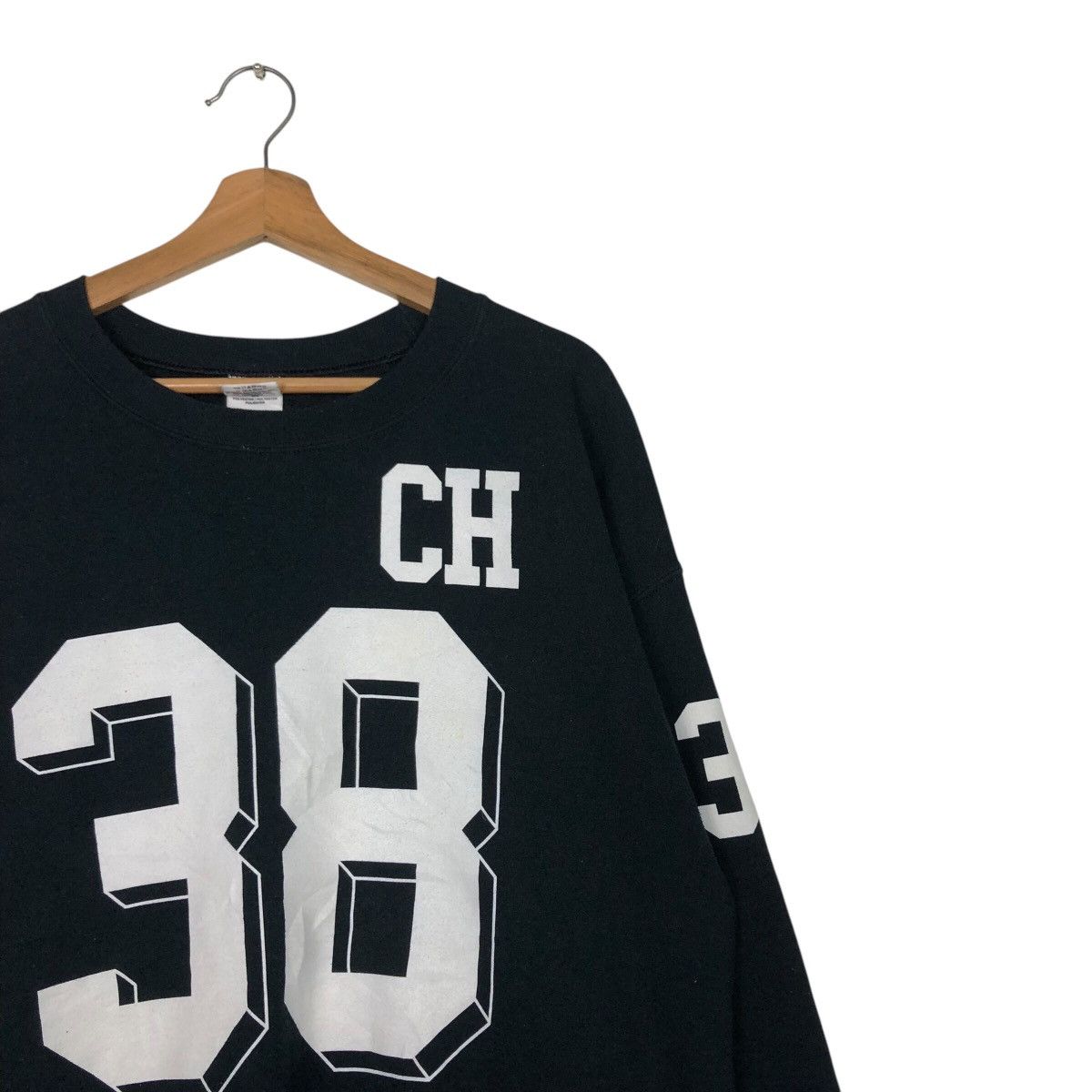 Japanese Brand × Vintage 📌Vintage Sweatshirt Streetwear Style Negatives 38 Big Logo Size US L / EU 52-54 / 3 - 7 Thumbnail