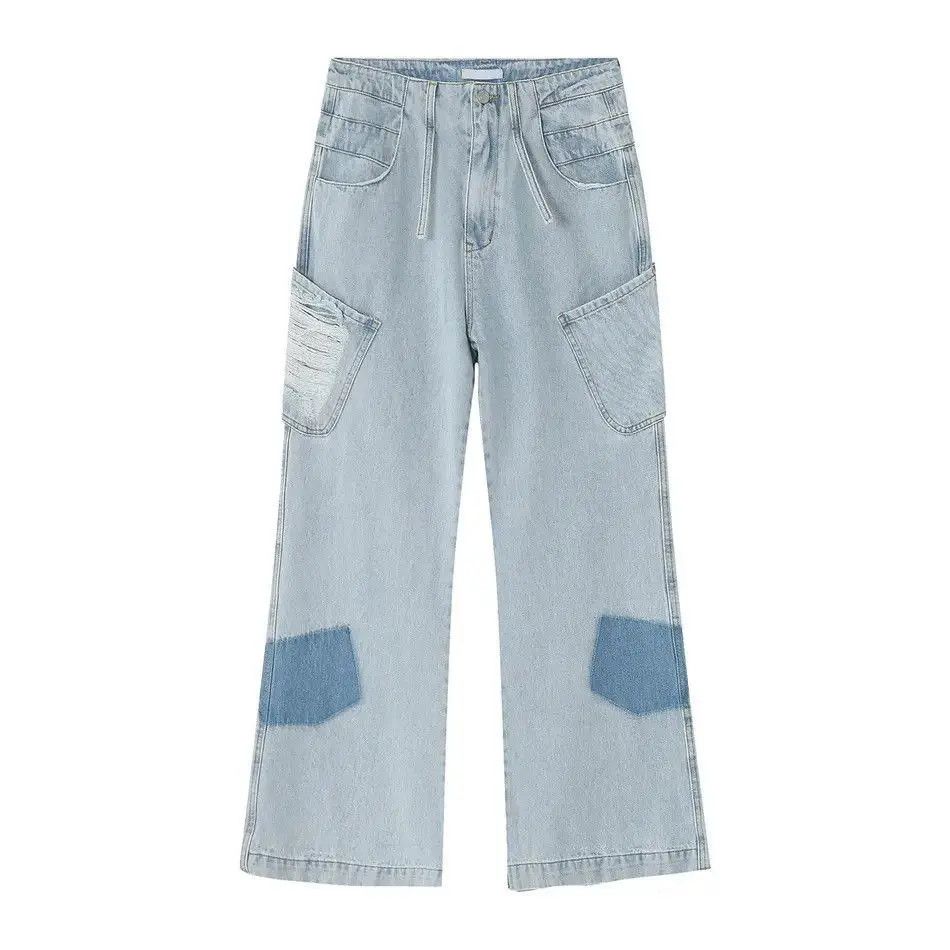 Japanese Brand Retro loose hip-hop pocket jeans Size US 32 / EU 48 - 3 Thumbnail